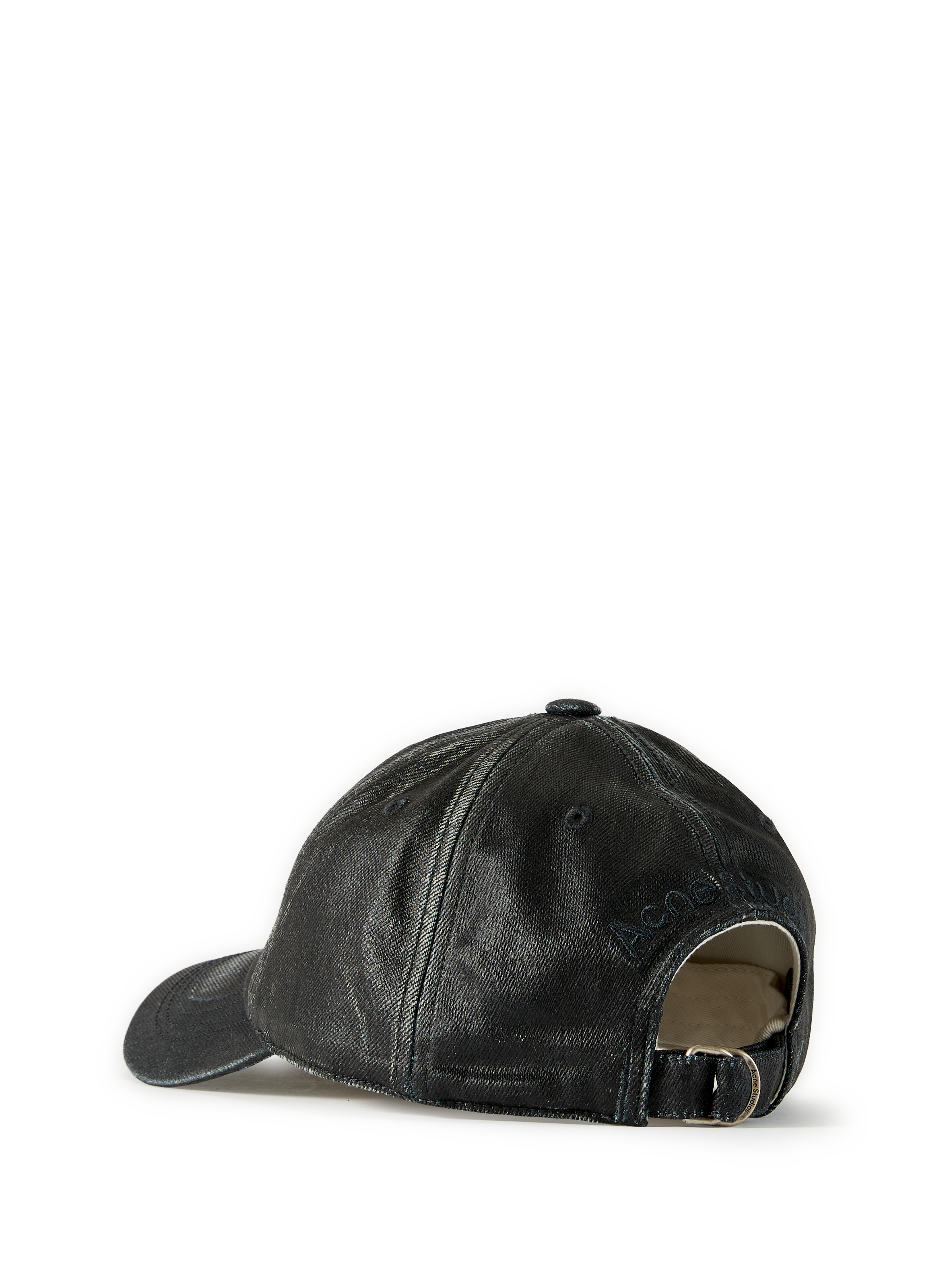 Casquette délavée en coton mélangé ACNE STUDIOS Noir