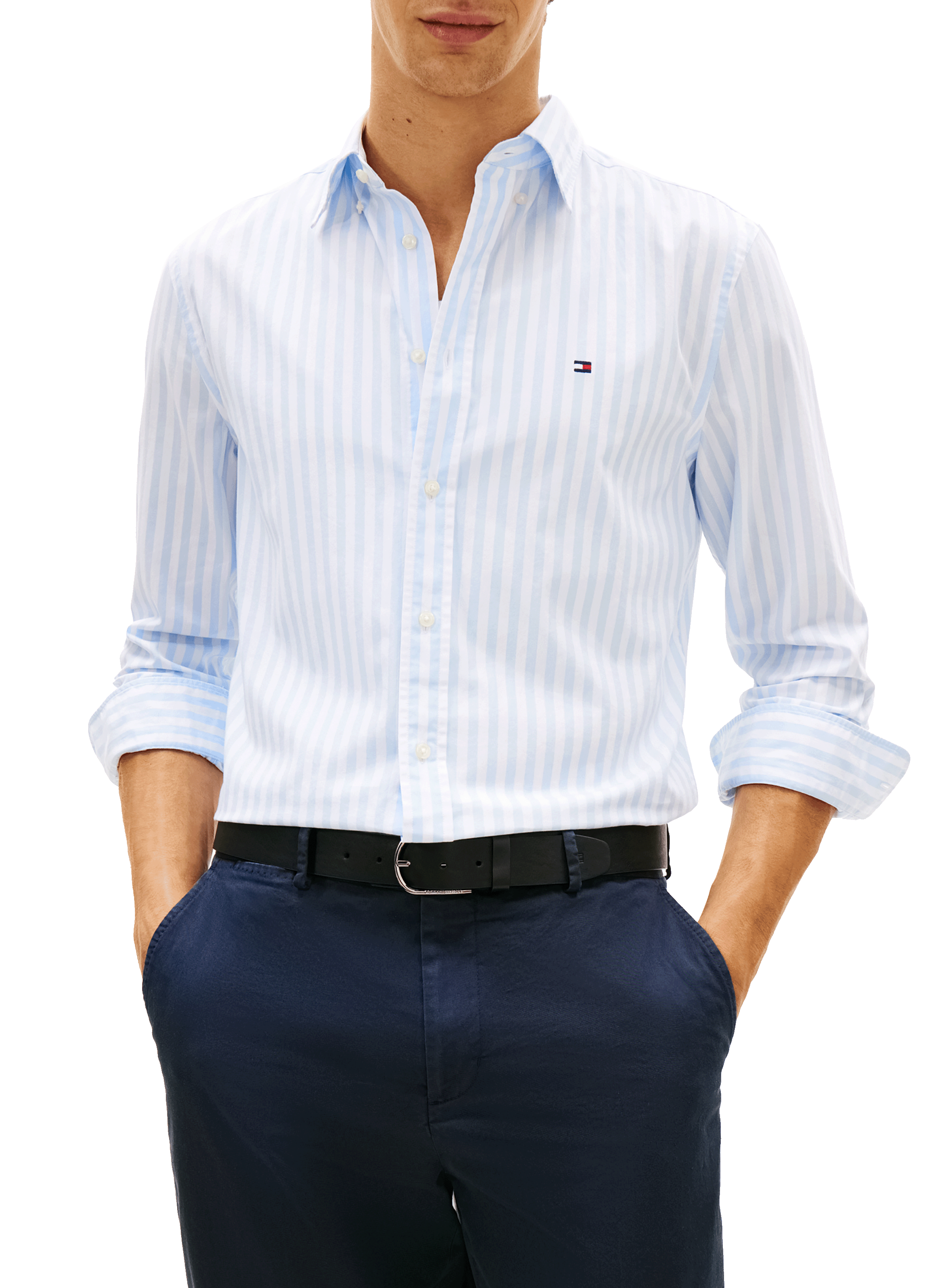 Linen shirt TOMMY HILFIGER Blue