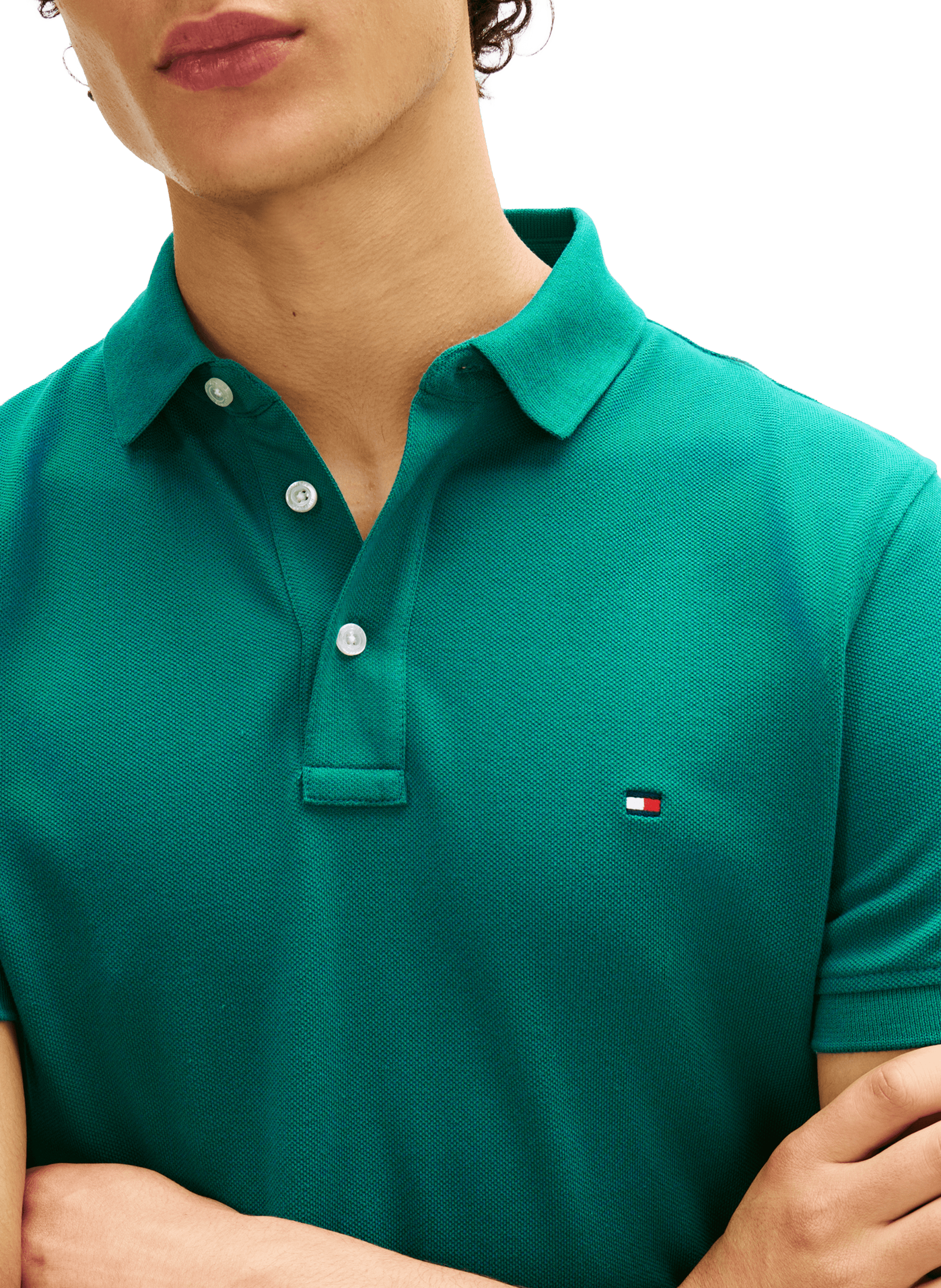 Polo en coton organique Vert