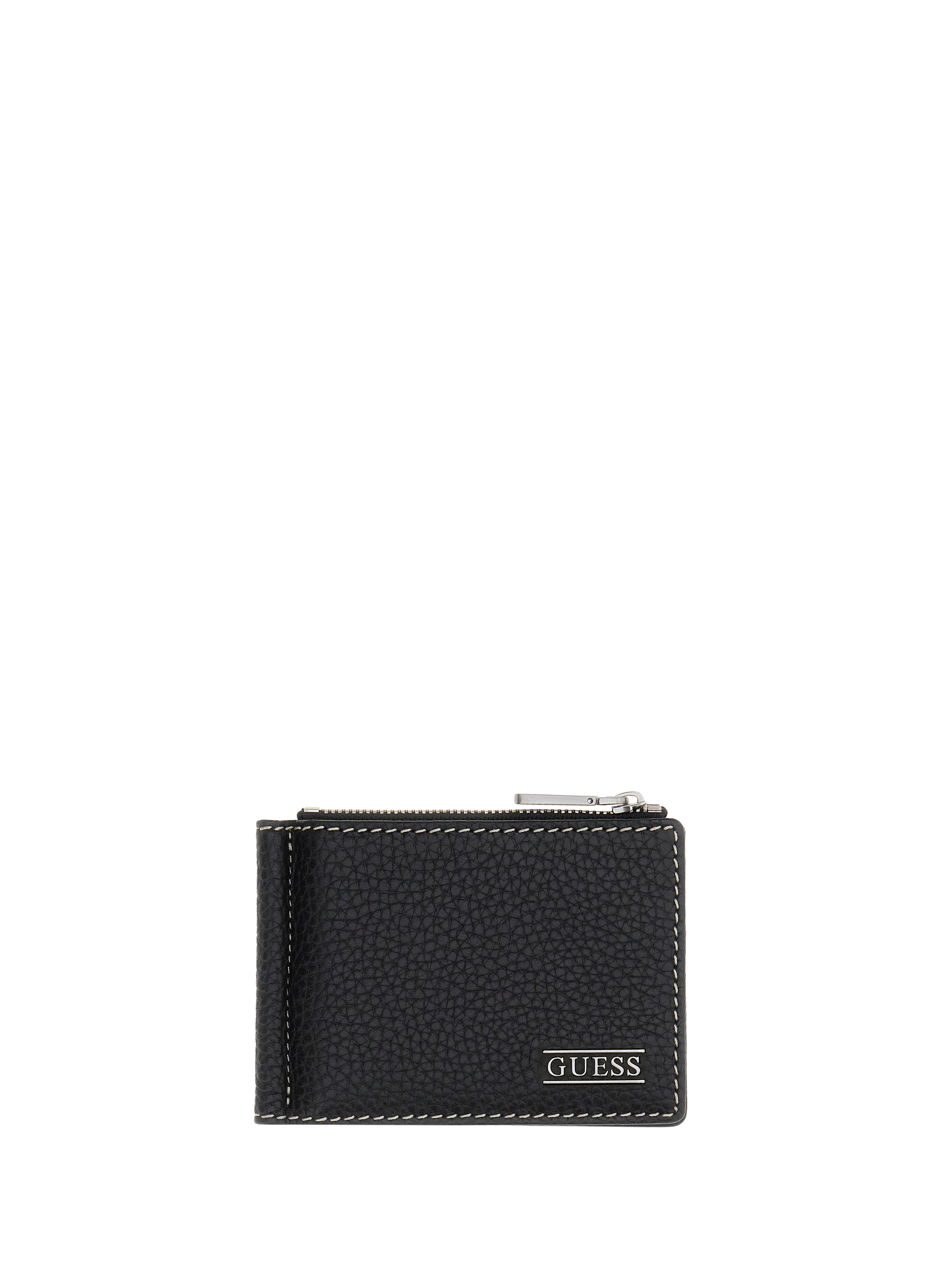 Boston cow leather card holder GUESS Black