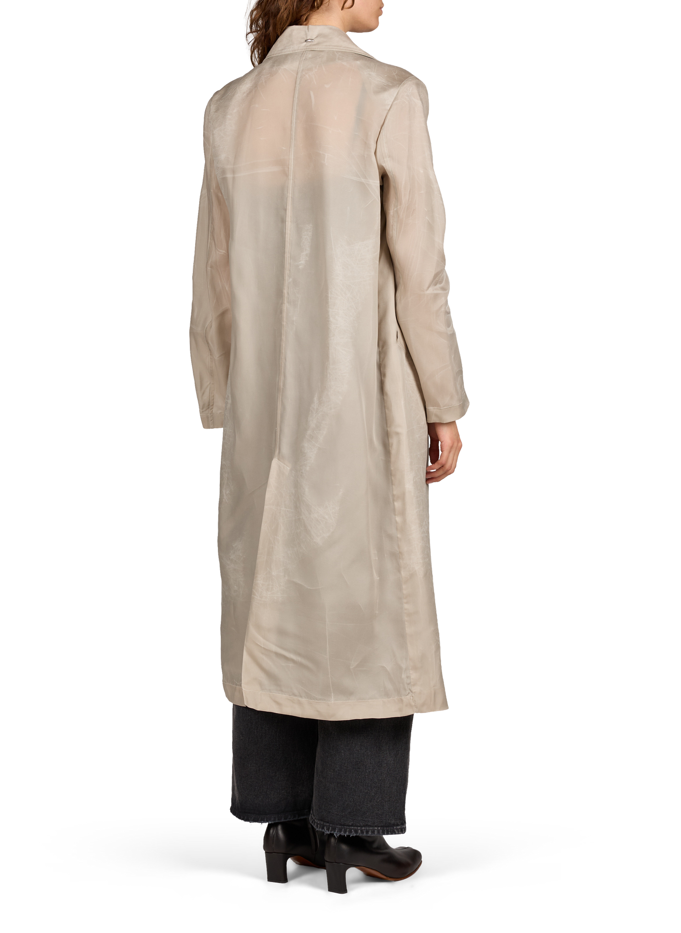 Long cupro trench coat OUR LEGACY Beige