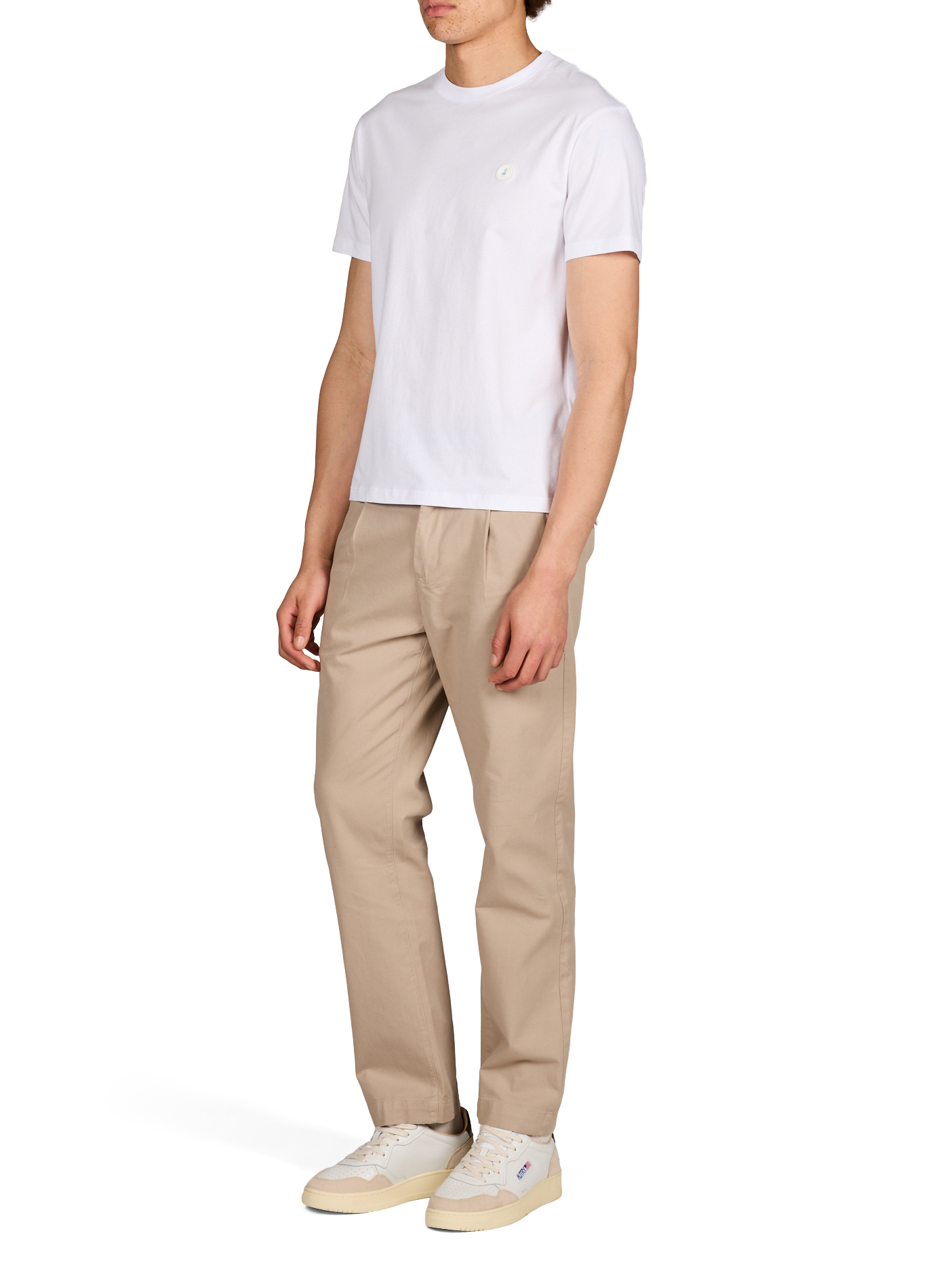 Baskets compensés en cuir AUTRY Blanc