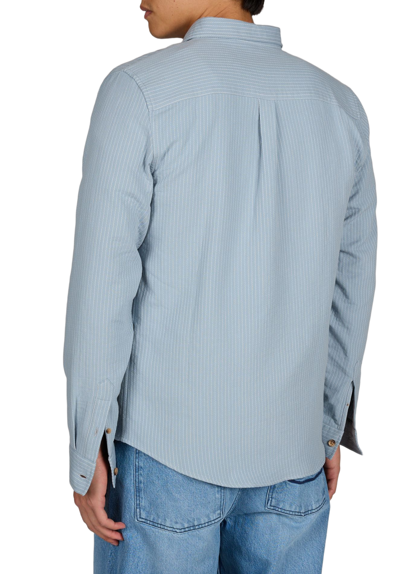 Textured cotton Signy shirt. FAGUO Grey