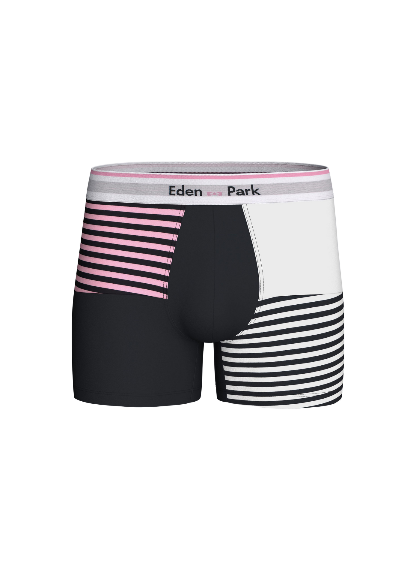 Colorblock stretch cotton jersey boxer EDEN PARK Multicolour