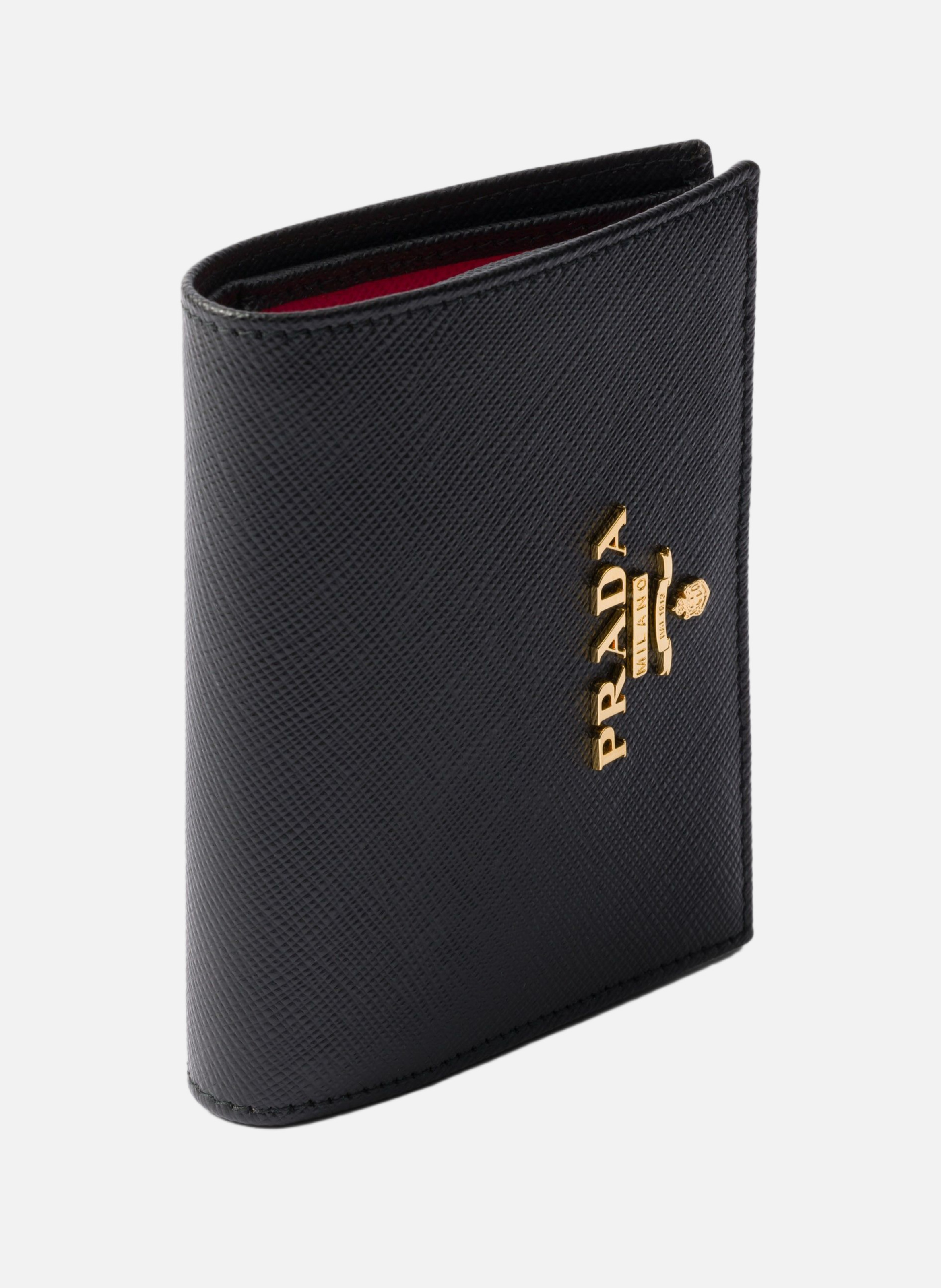 Portefeuille en cuir PRADA Noir