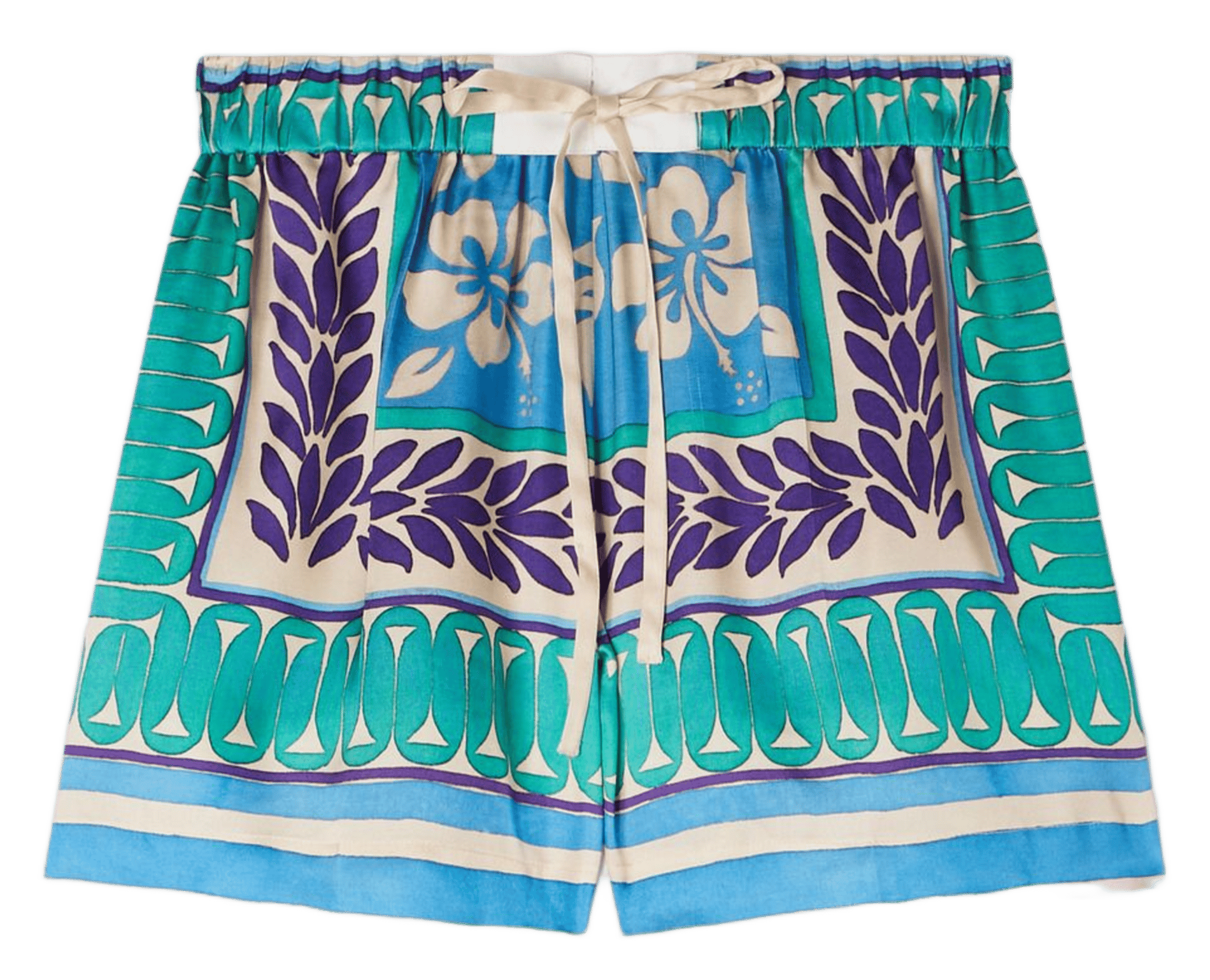 Short large imprimé SANDRO Vert