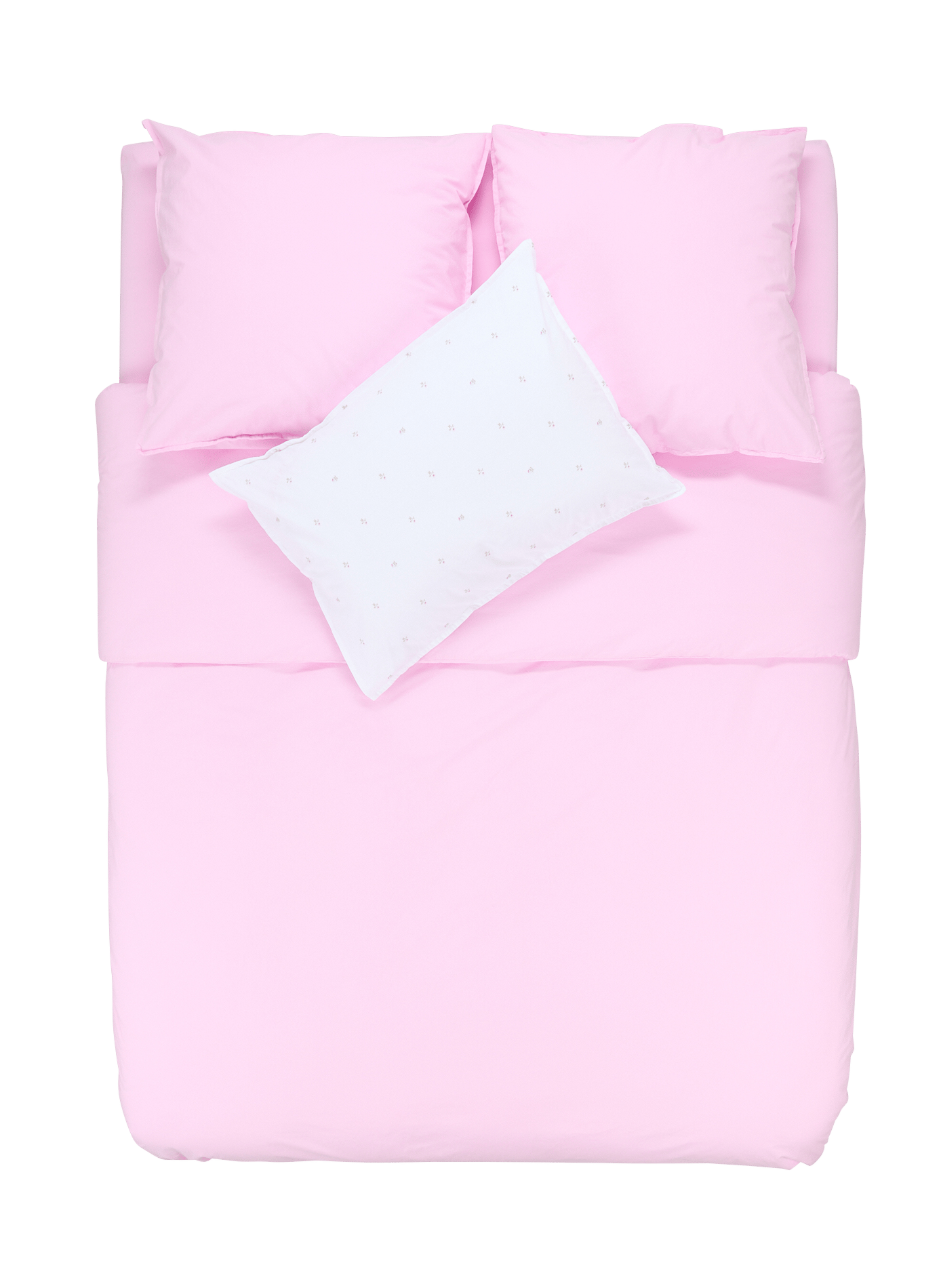 Cotton percale duvet cover AU PRINTEMPS PARIS Pink