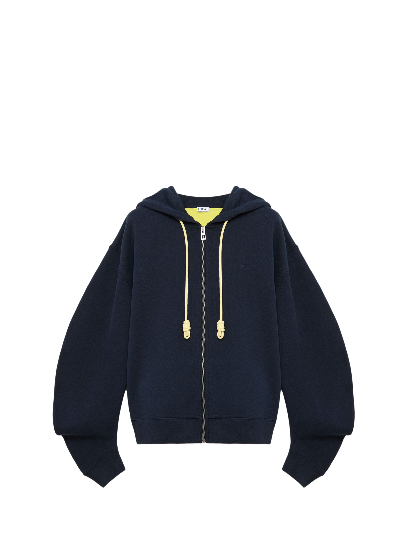 Hoodie met capuchon Flamenco van katoen LOEWE Blauw