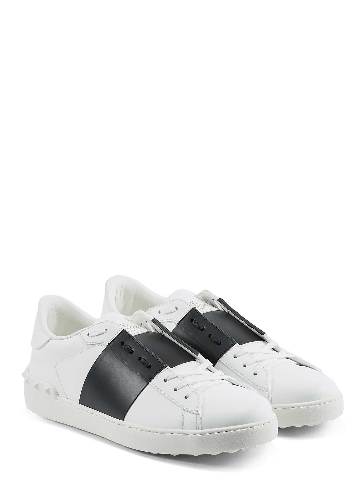Leather low-top sneakers VALENTINO White