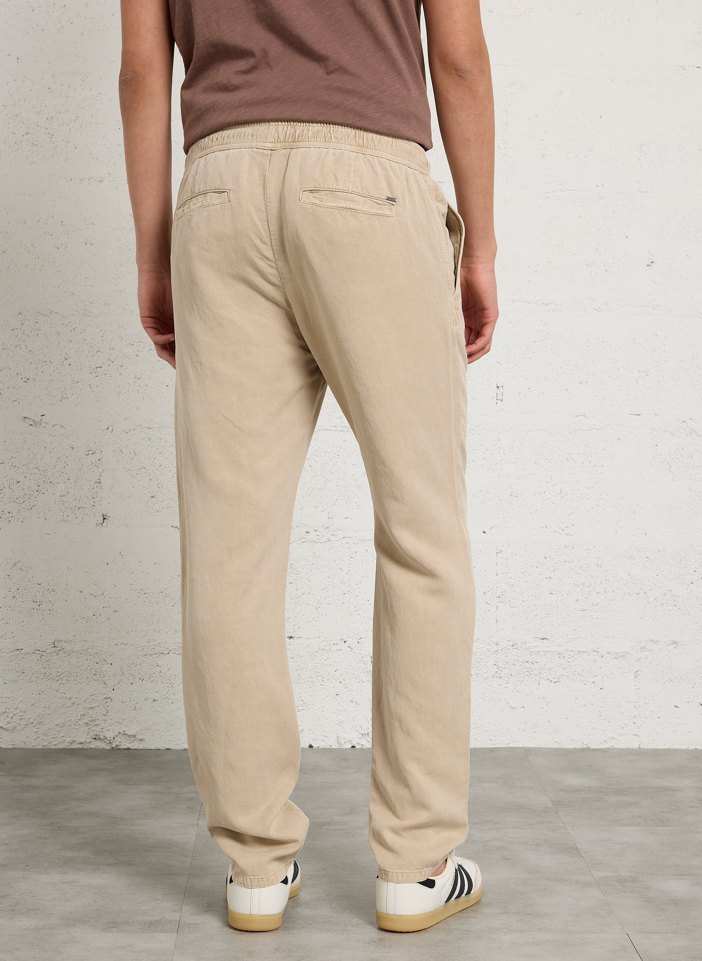 Pantalon droit IKKS Beige