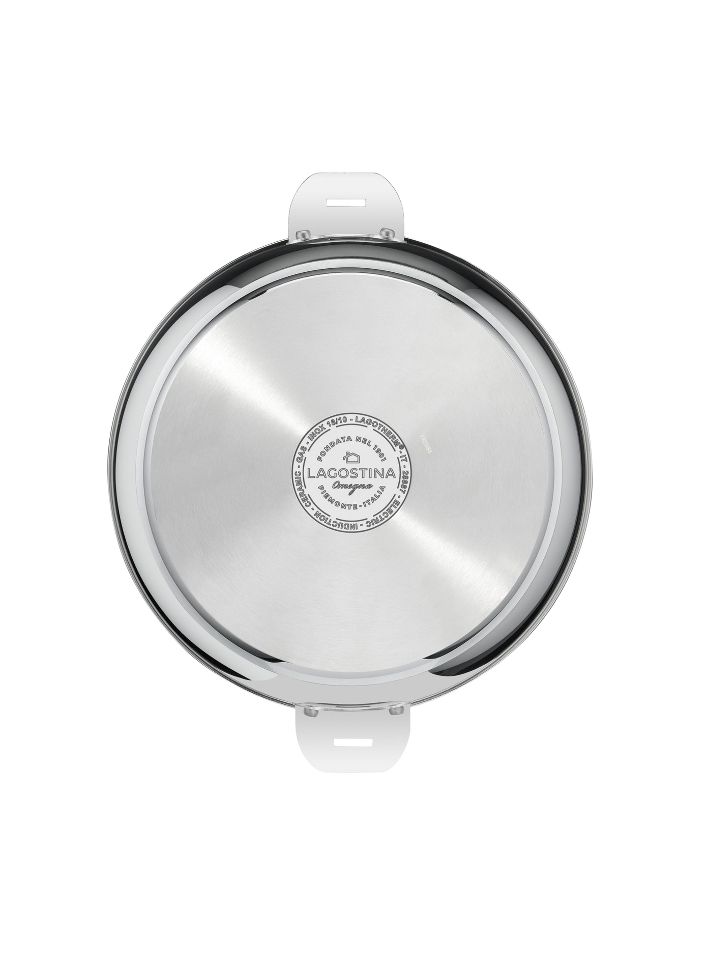 Casserole Salvaspazio avec couvercle en acier inoxydable LAGOSTINA Silver