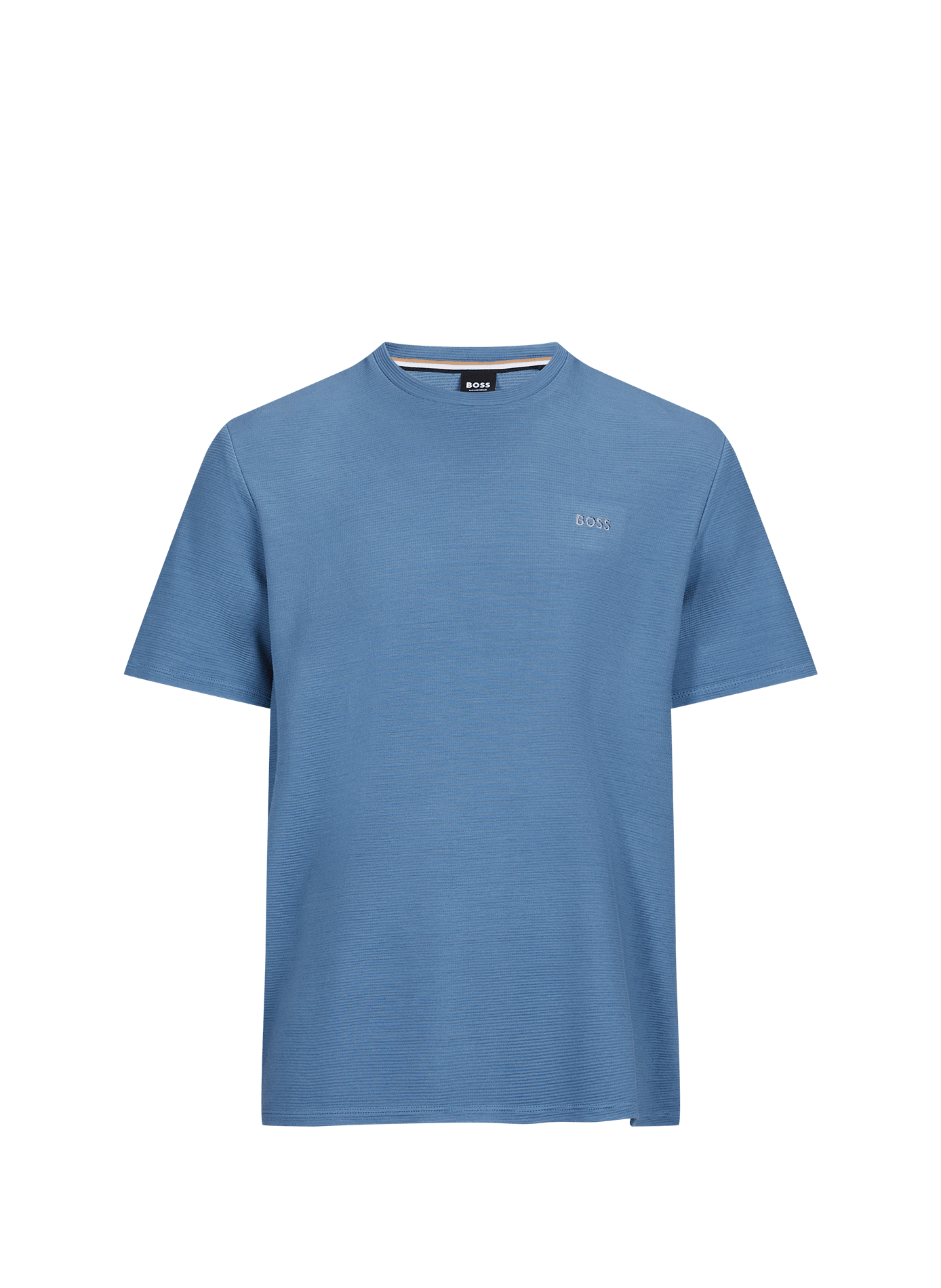 Short-sleeved round neck T-shirt BOSS Blue
