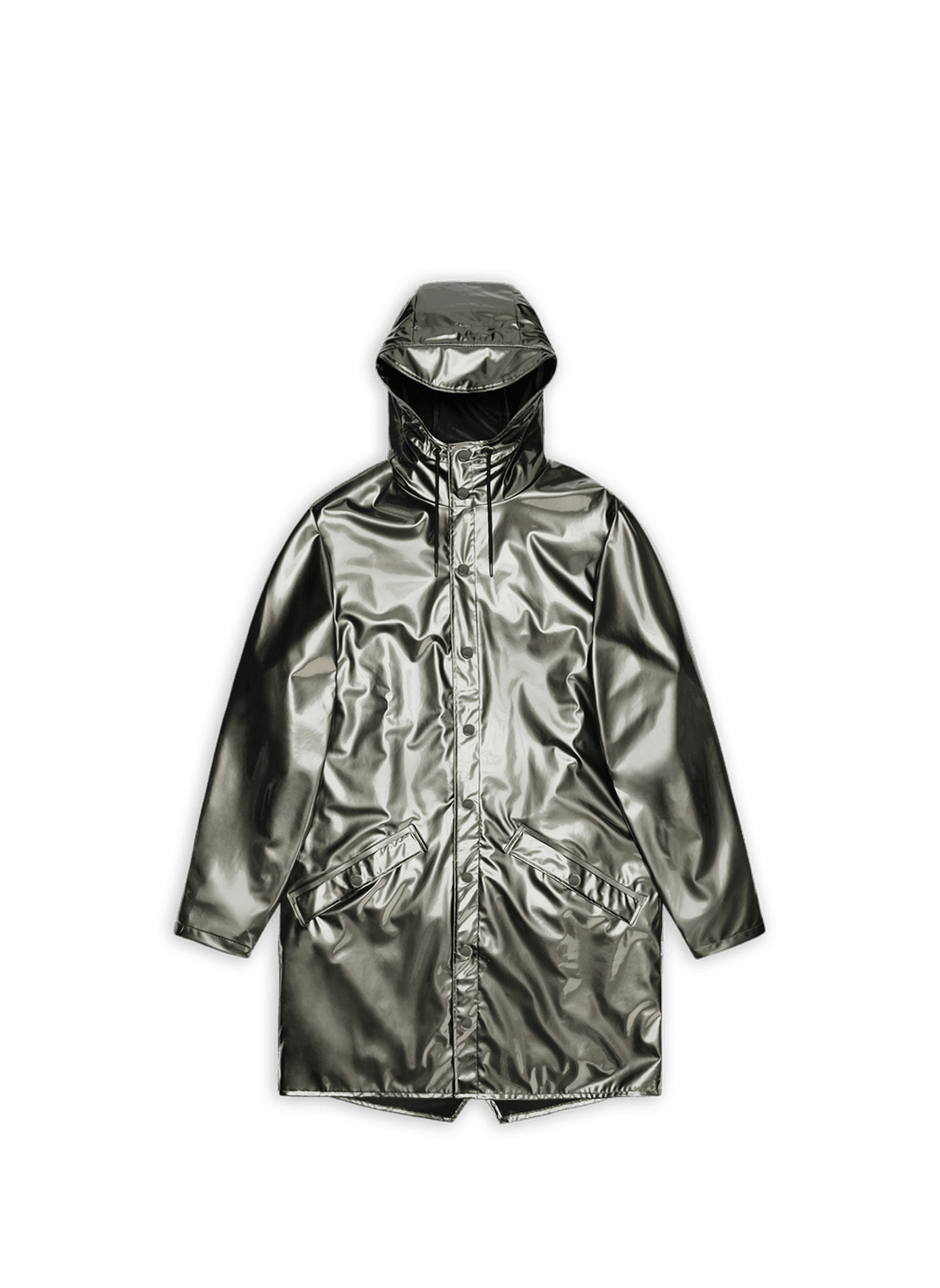 Long hooded raincoat Long Jacket Raven