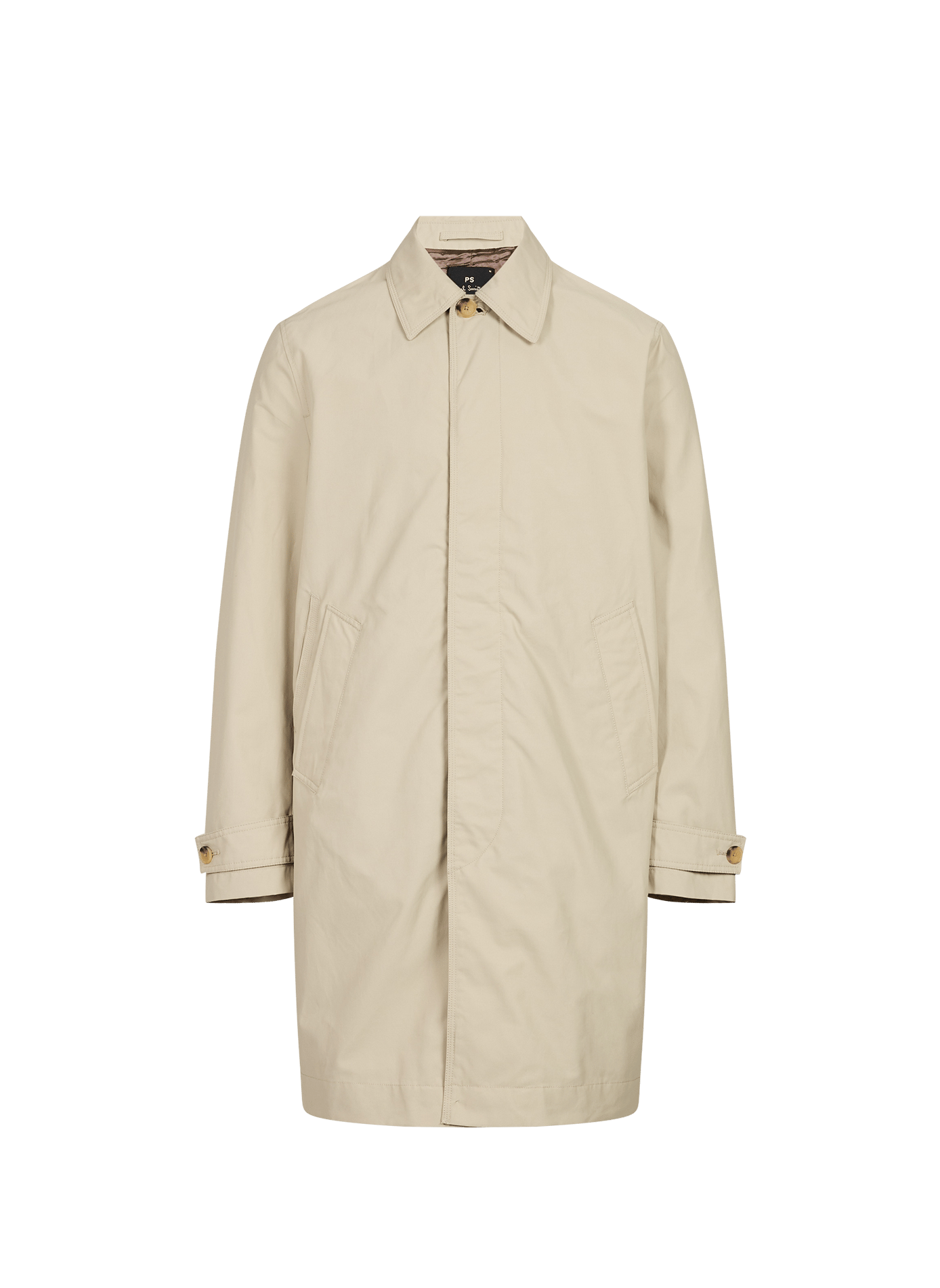 Classic cotton coat PAUL SMITH Brown