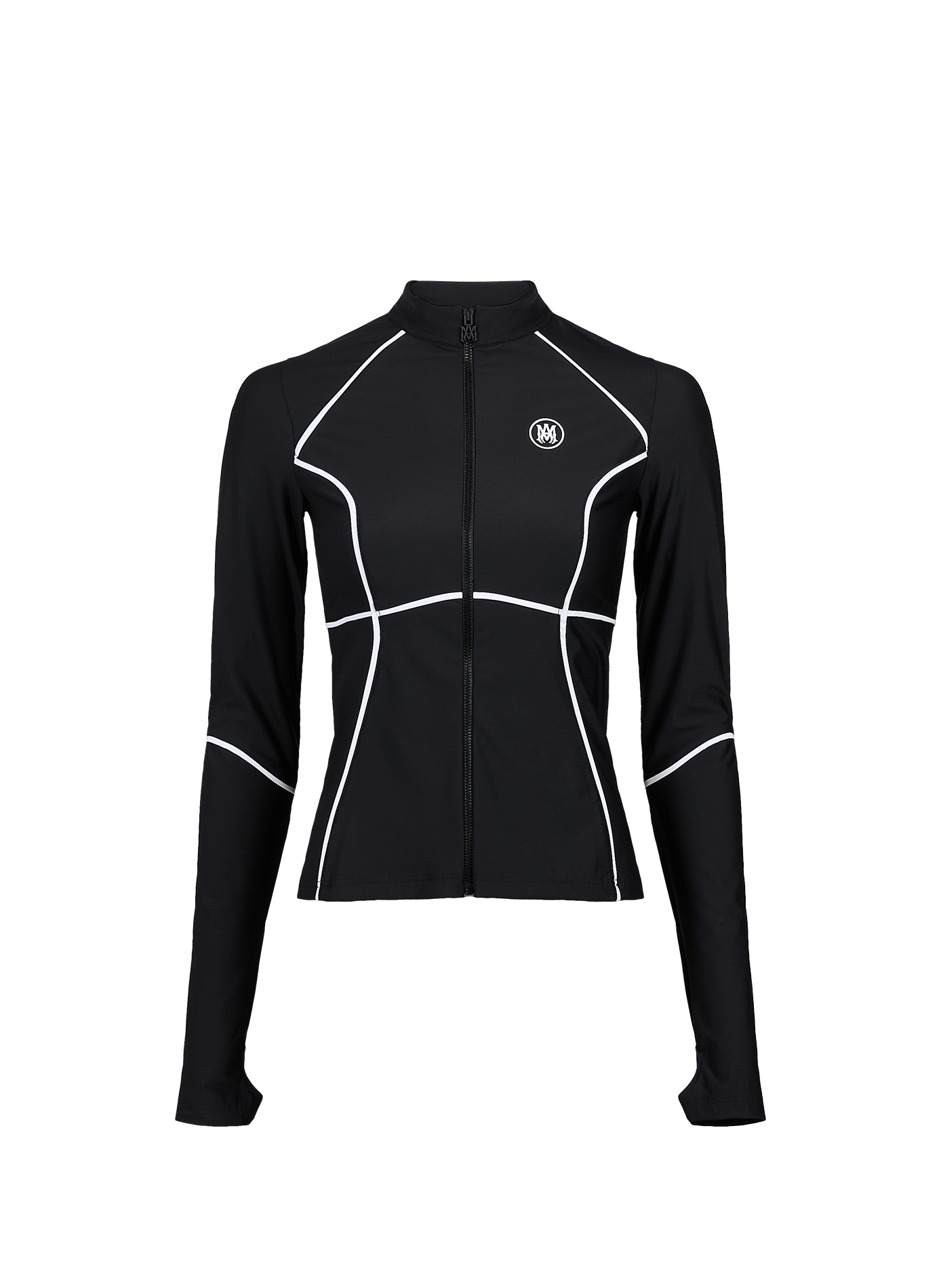 Fitted zip-up jacket AMIRI Black
