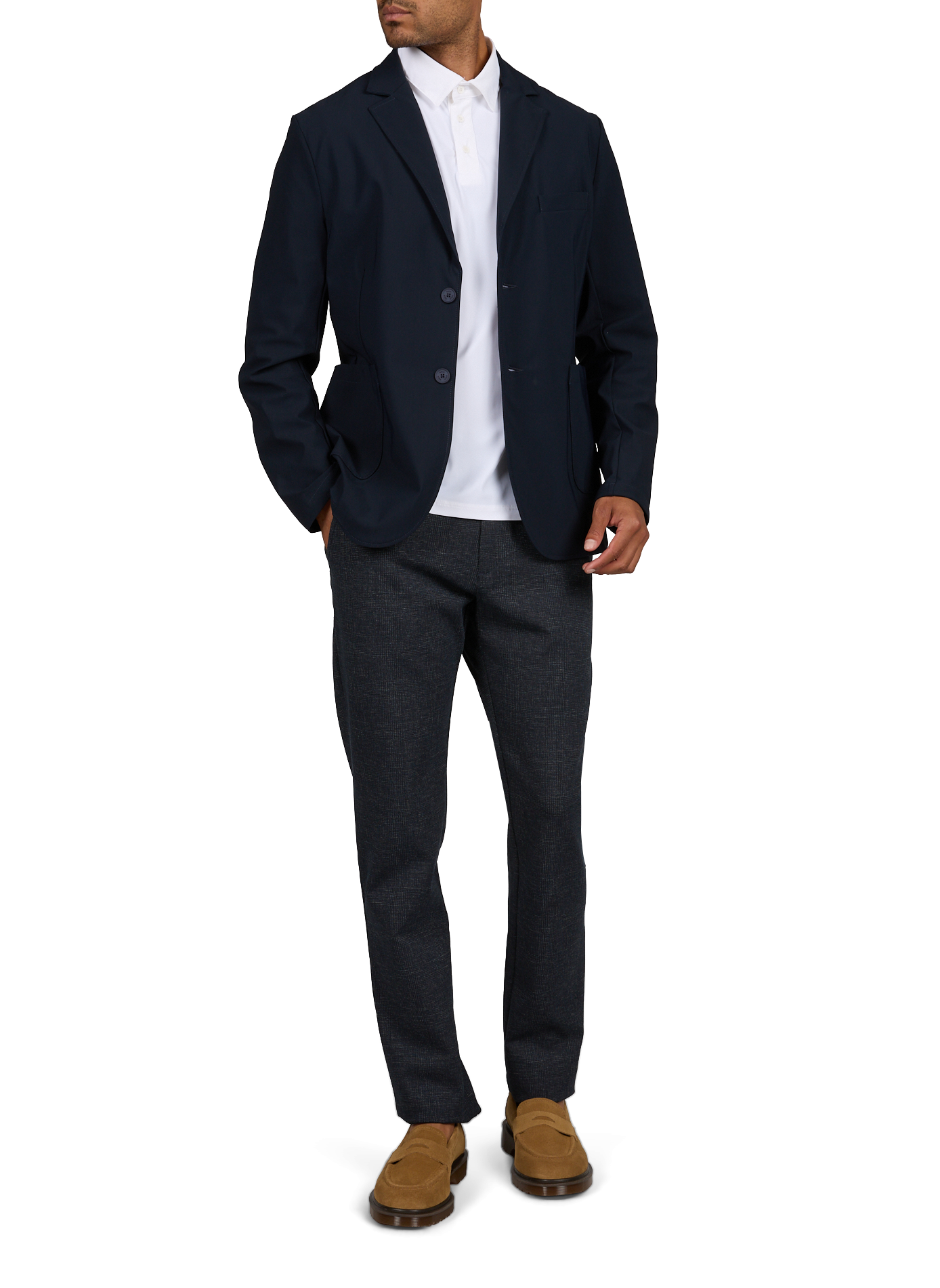 Gerader Blazer mit Reverskragen 1789 CALA Blau