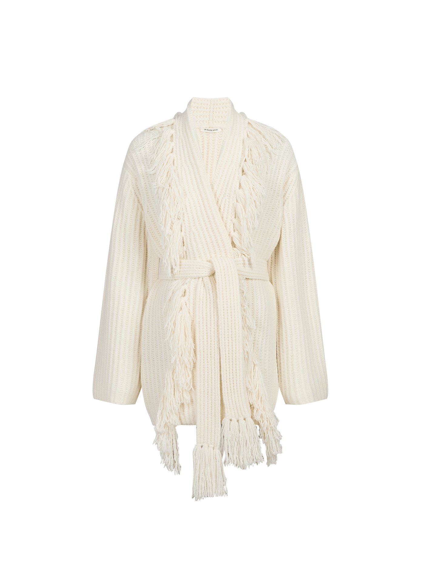 Fringed wool blend vest BY MALENE BIRGER White