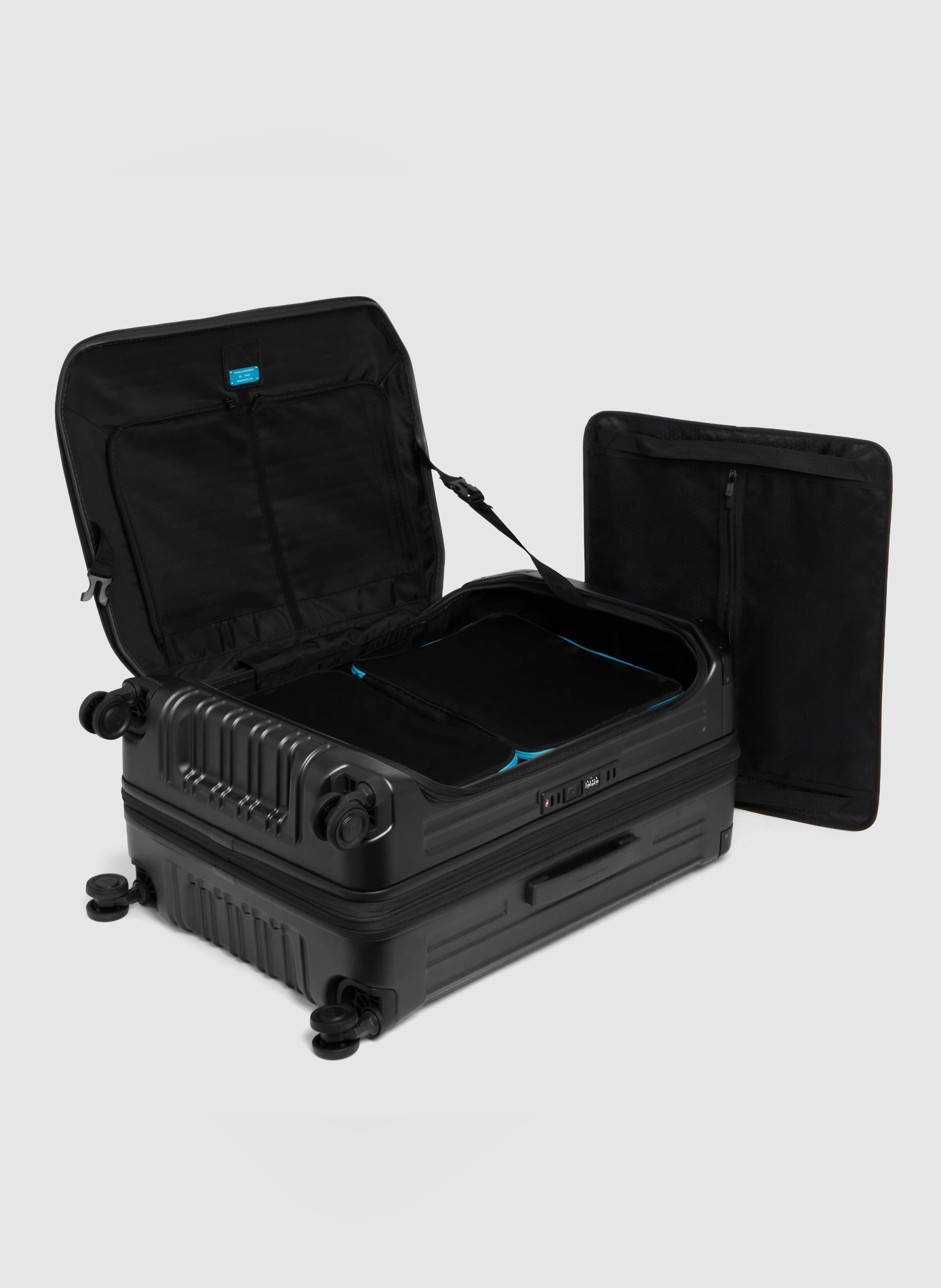 Valise taille moyenne à 4 roues expansible PIQUADRO Noir
