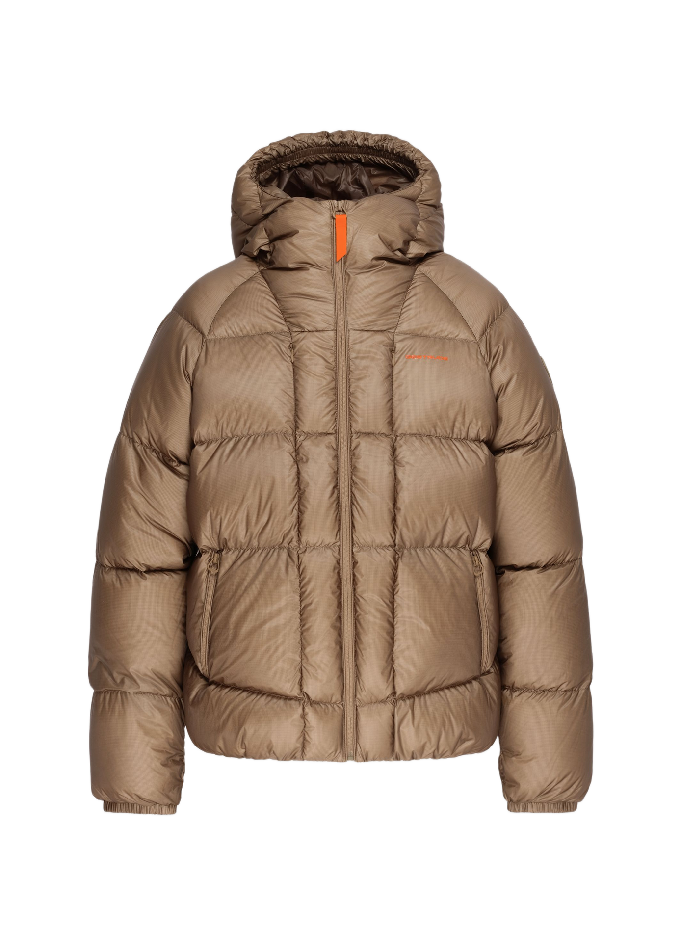 Quilted hooded puffer jacket GERTRUDE Brown