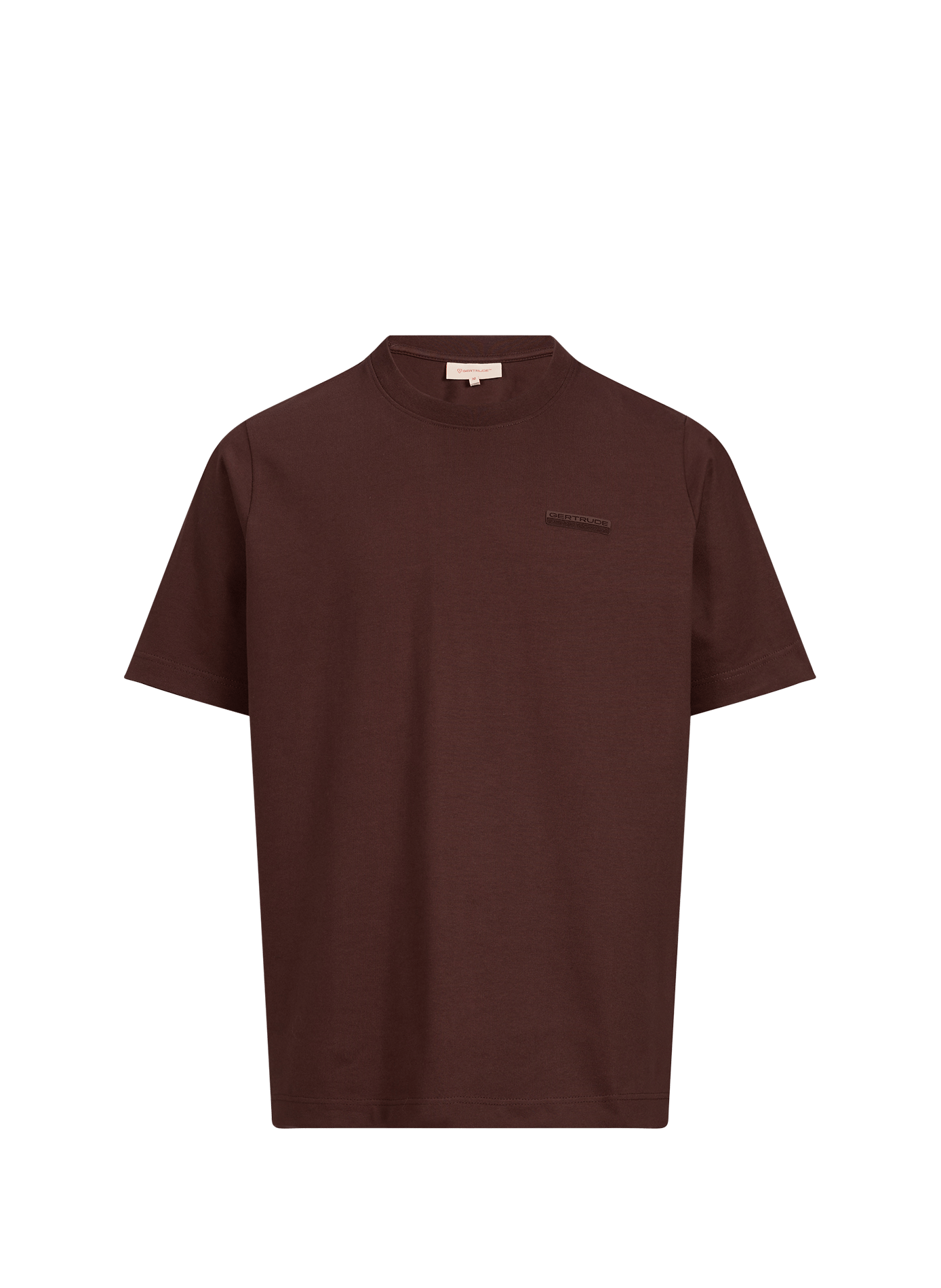 Loose-fitting plain cotton t-shirt GERTRUDE Red