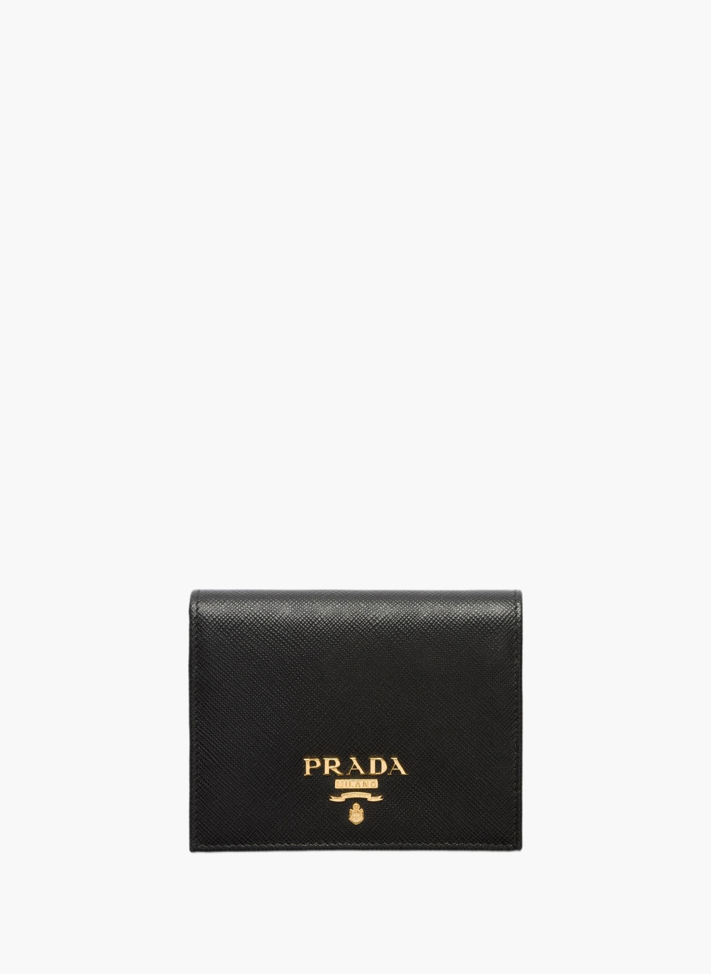 Portefeuille en cuir PRADA Noir