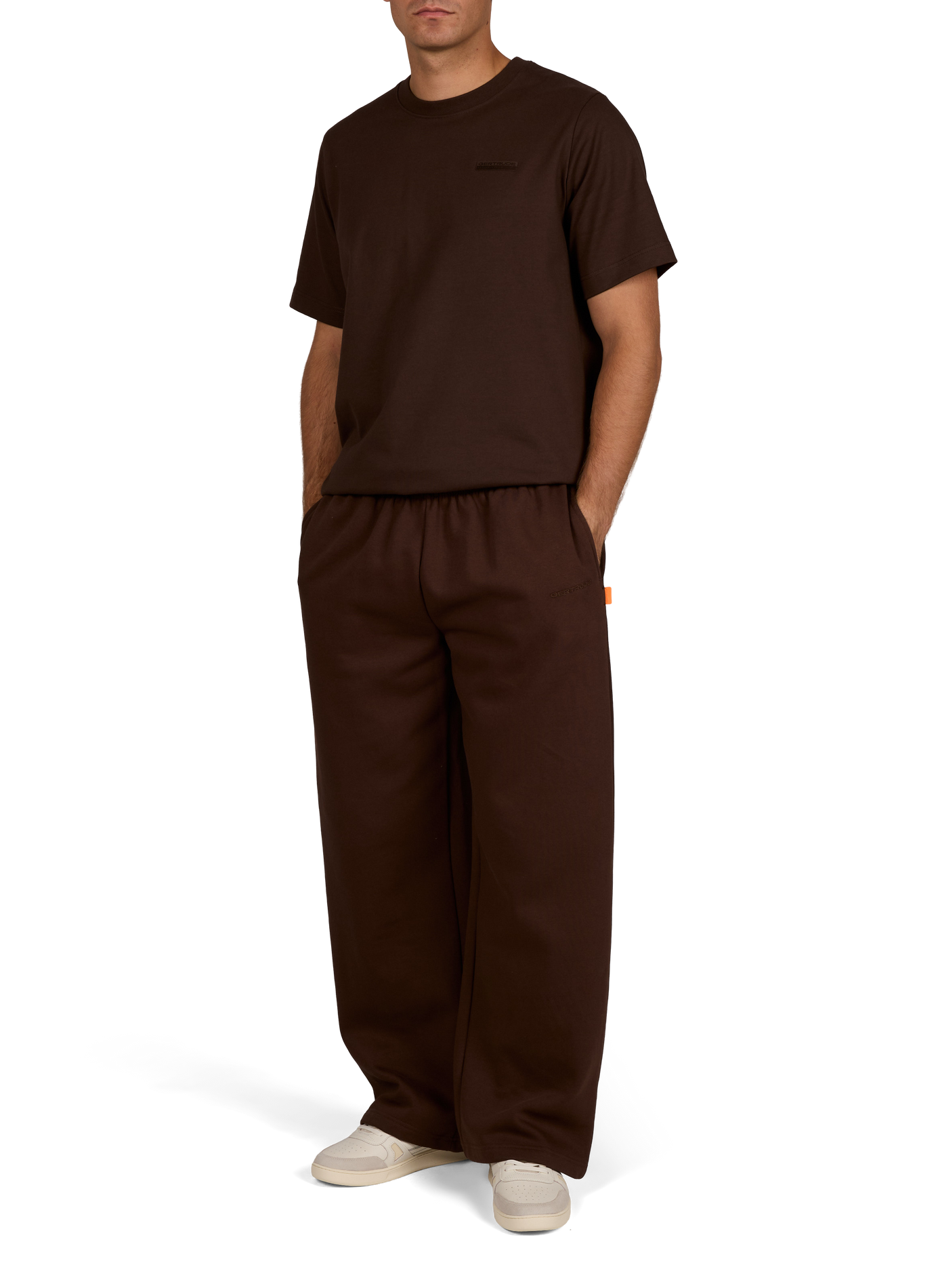 Plain oversized joggers GERTRUDE Red