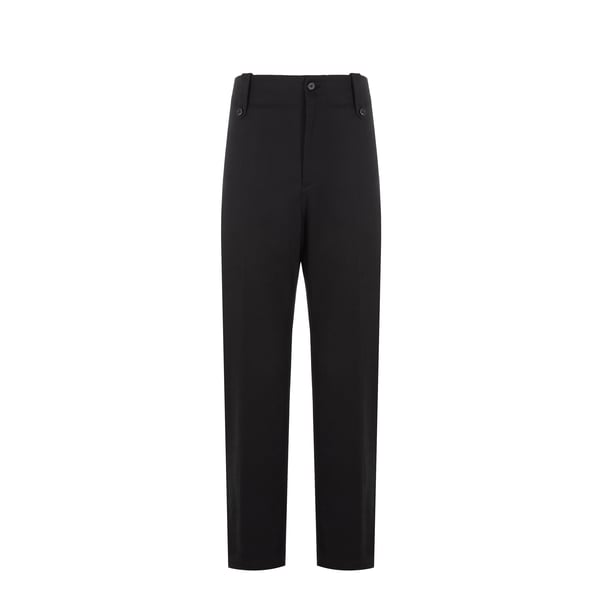 Pantalon à détails zippés en coton