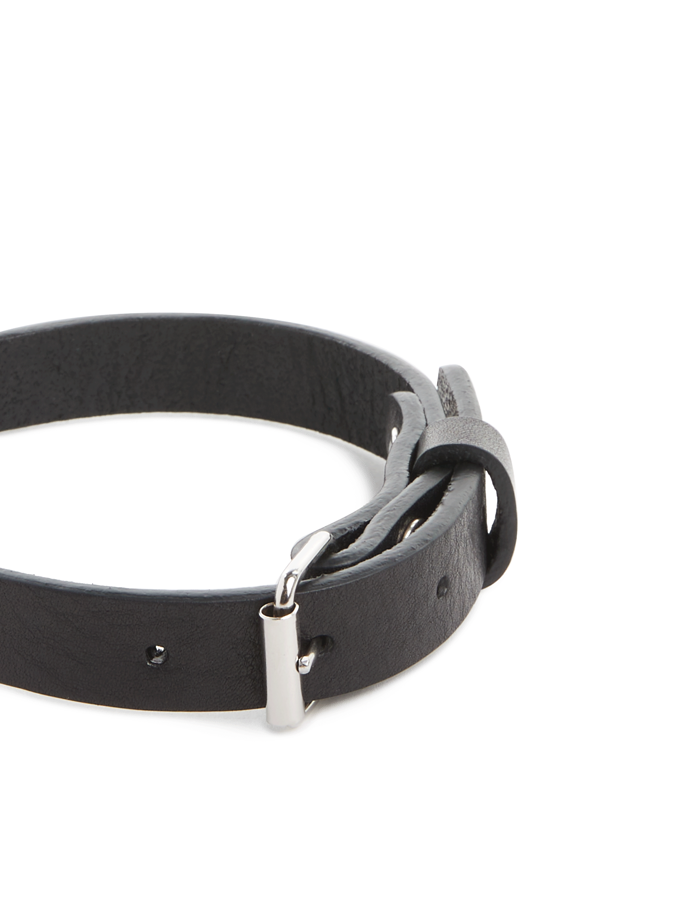 Collier pour chat en cuir MARINE SERRE Noir