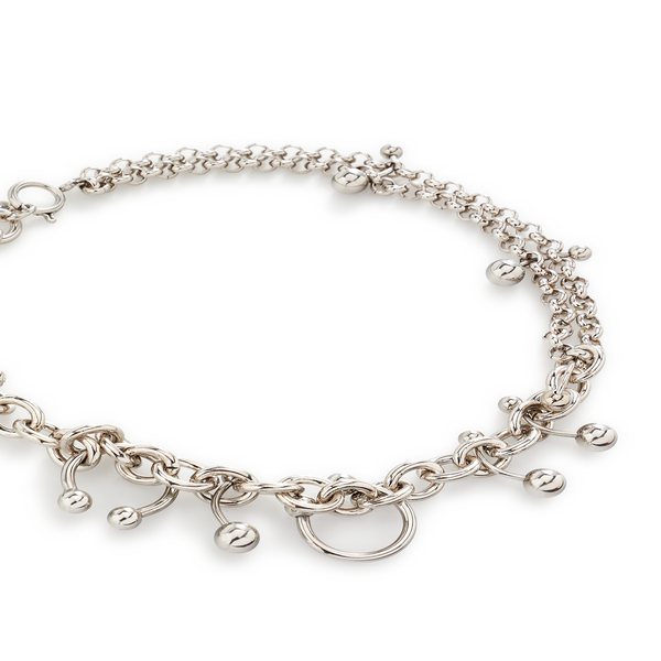 Justine Clenquet Holly Necklace In Metallic