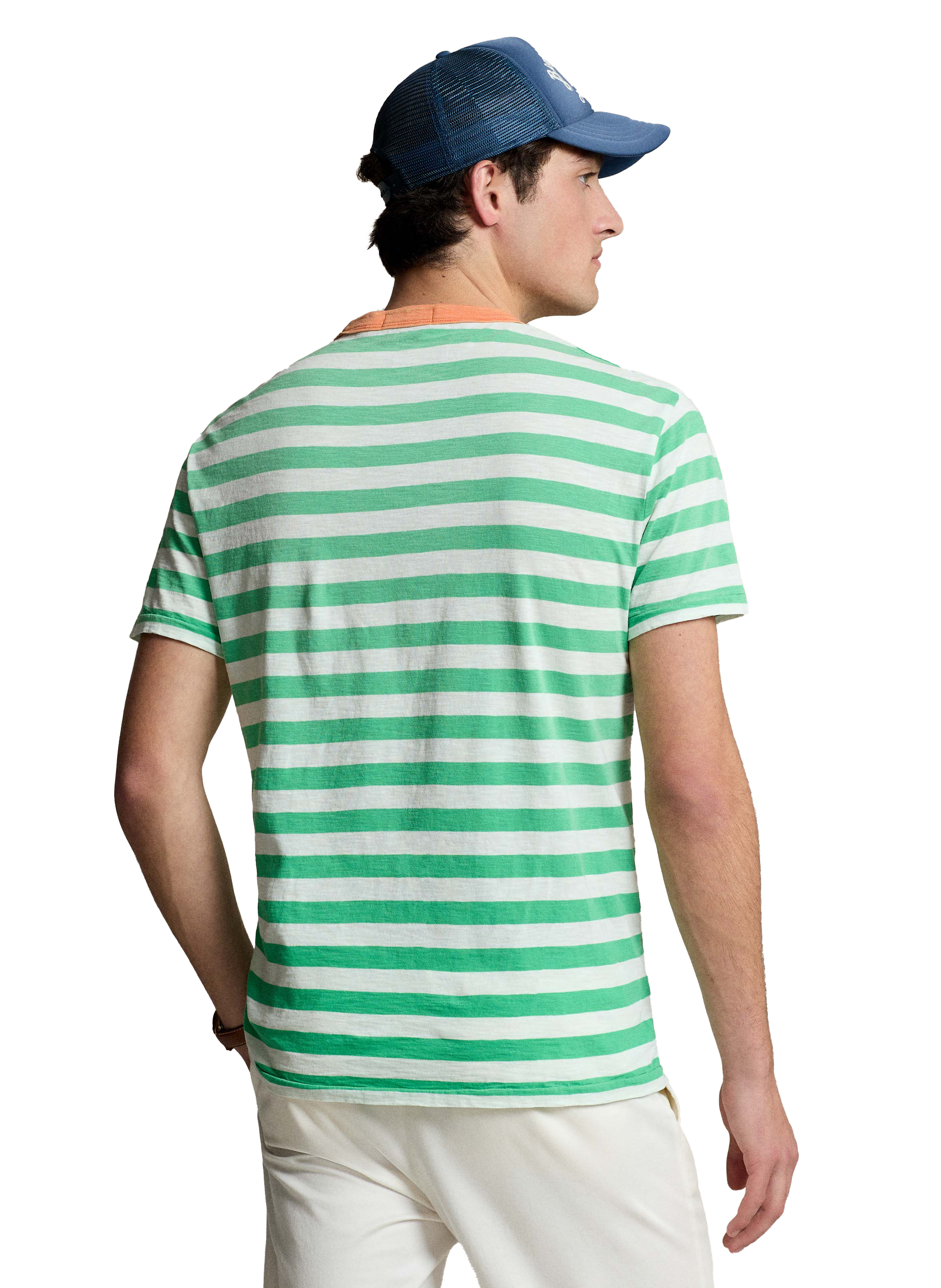 T-shirt rayé en coton  POLO RALPH LAUREN Vert