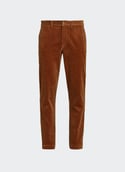 Straight corduroy trousers  Golden brown