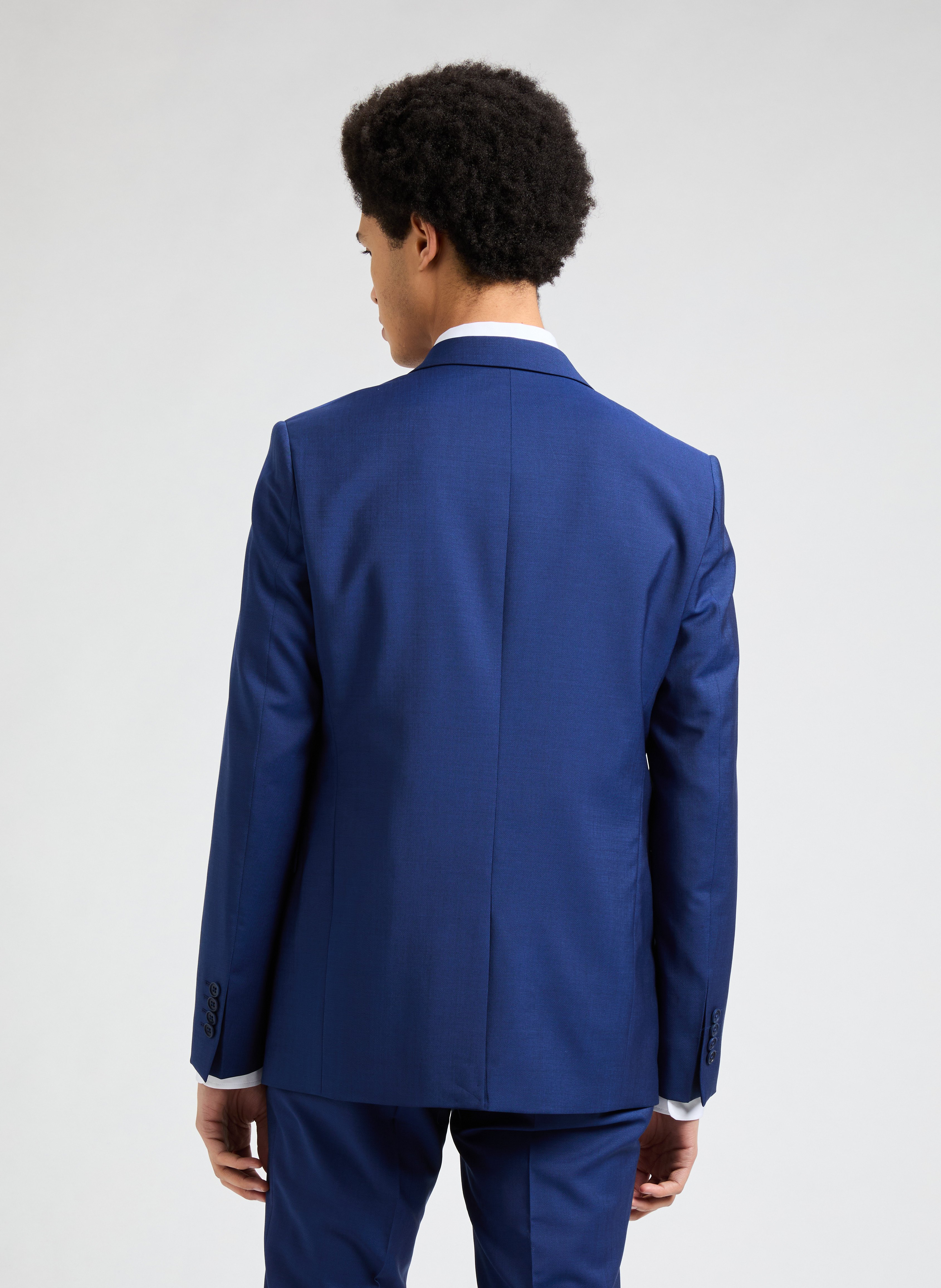 Wool and mohair blazer SAISON 1865 Blue