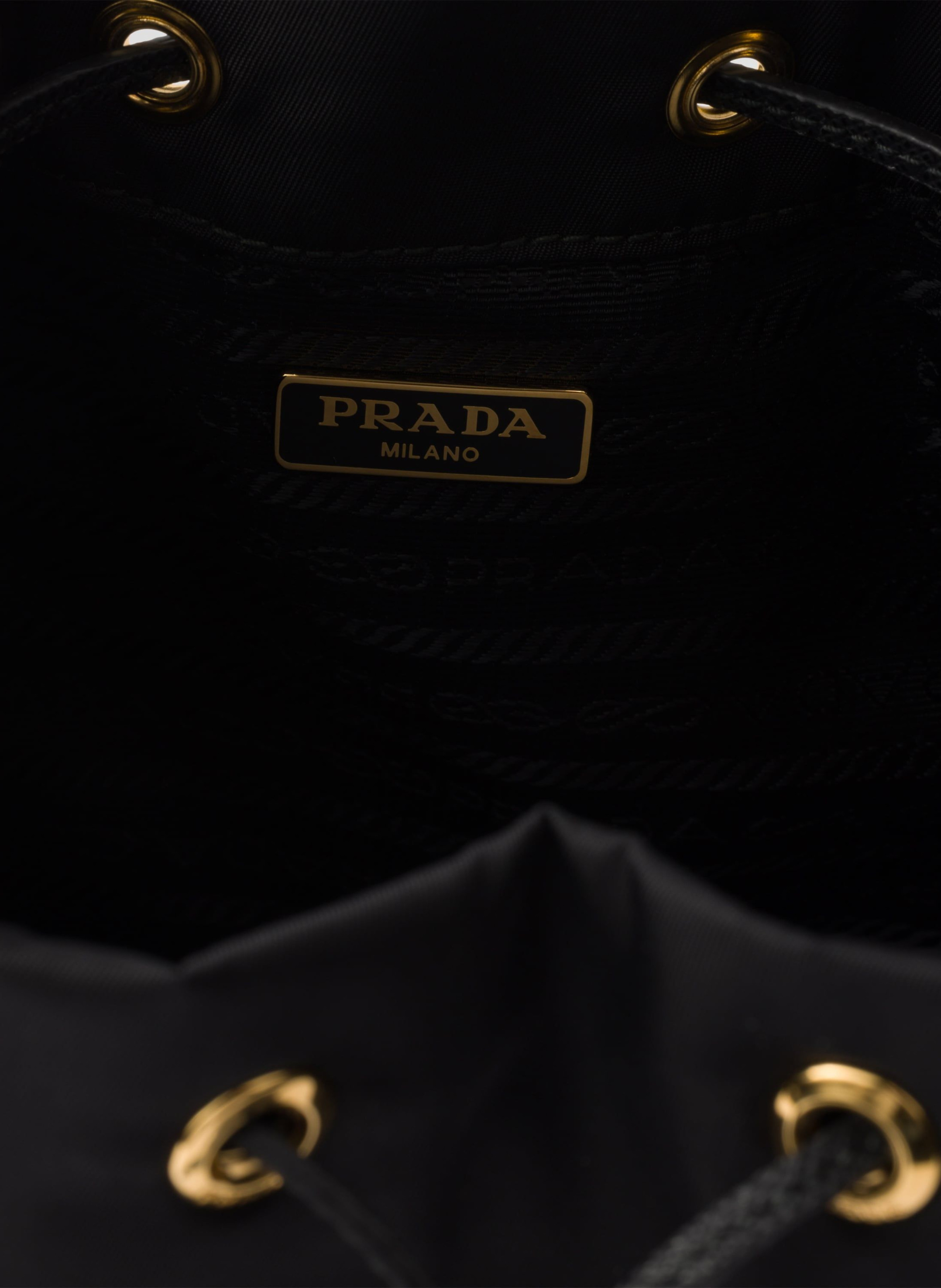 Sac seau prada duet en re-nylon PRADA Noir