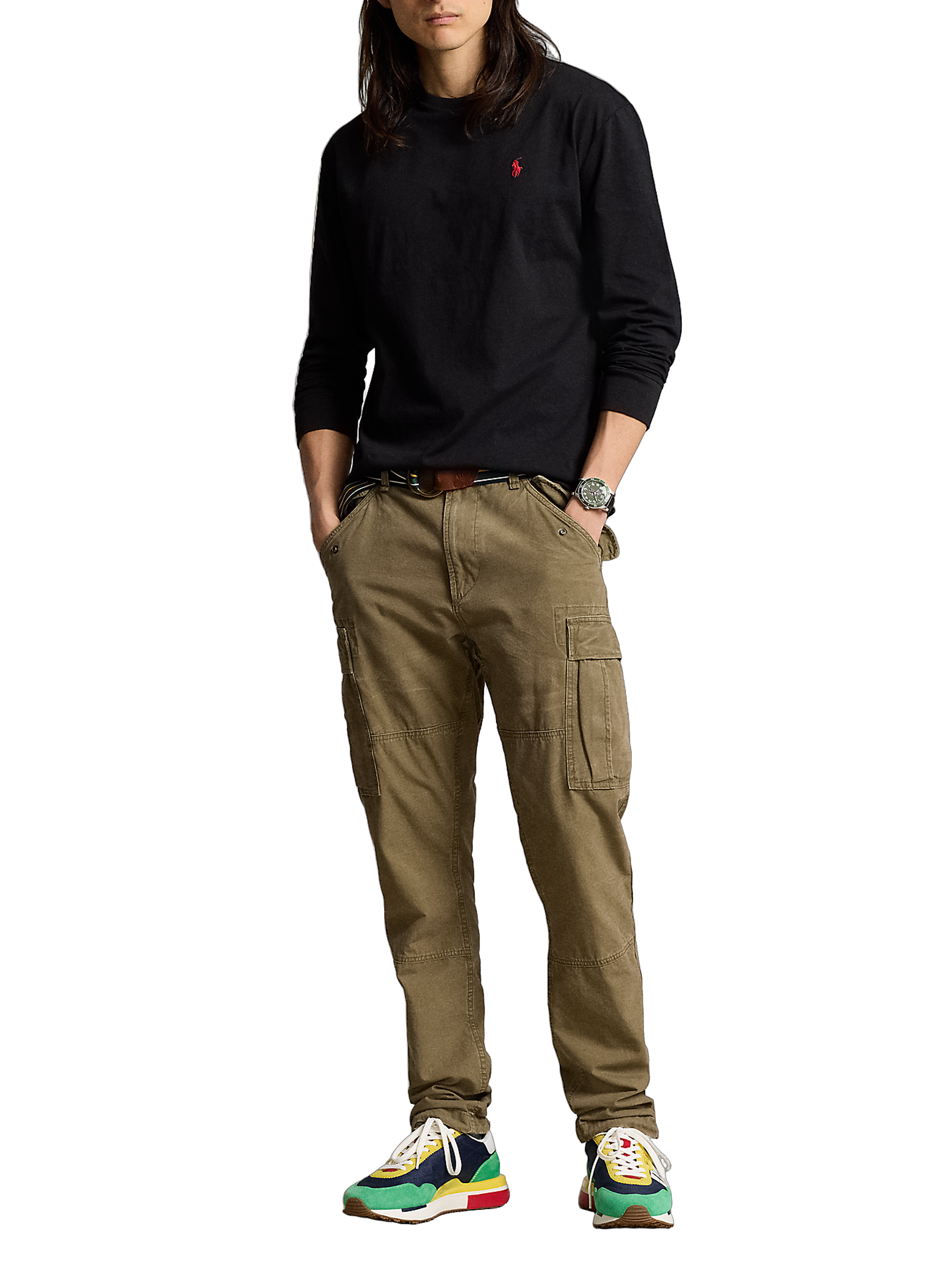 Long-sleeve cotton T-shirt POLO RALPH LAUREN Black