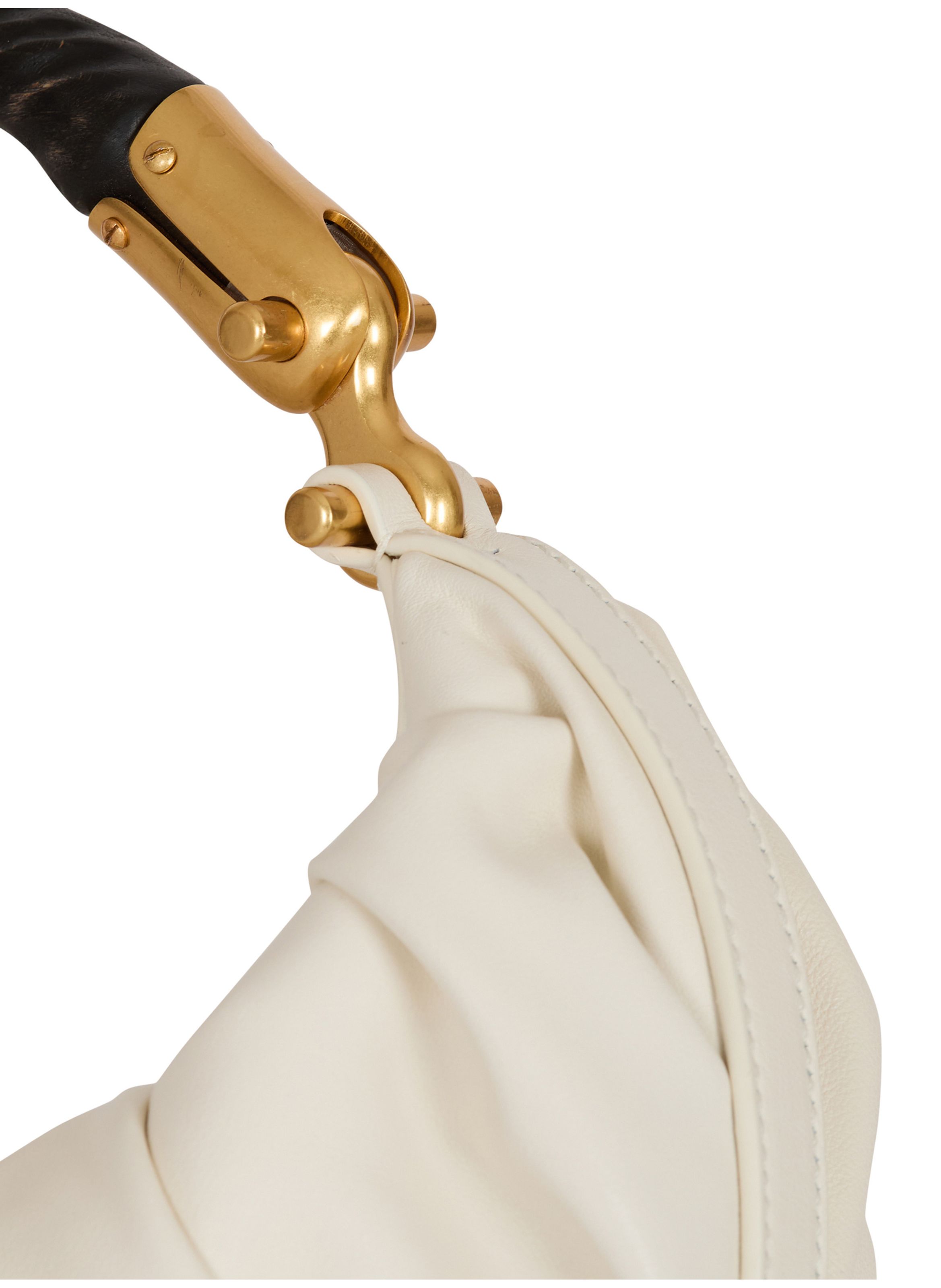 Sac ebene medium en cuir de veau BALMAIN Beige