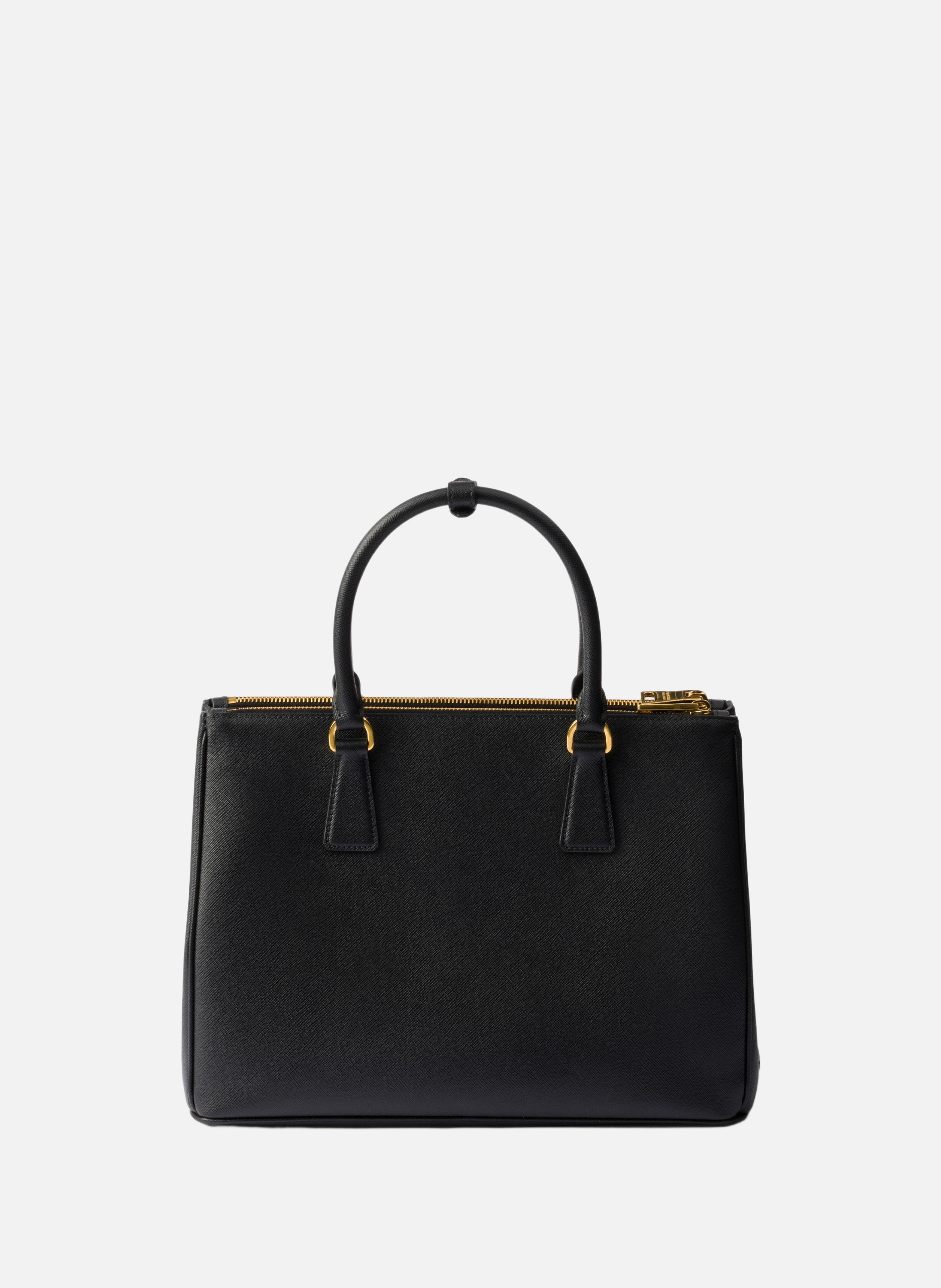 Grand sac prada galleria en cuir saffiano PRADA Noir