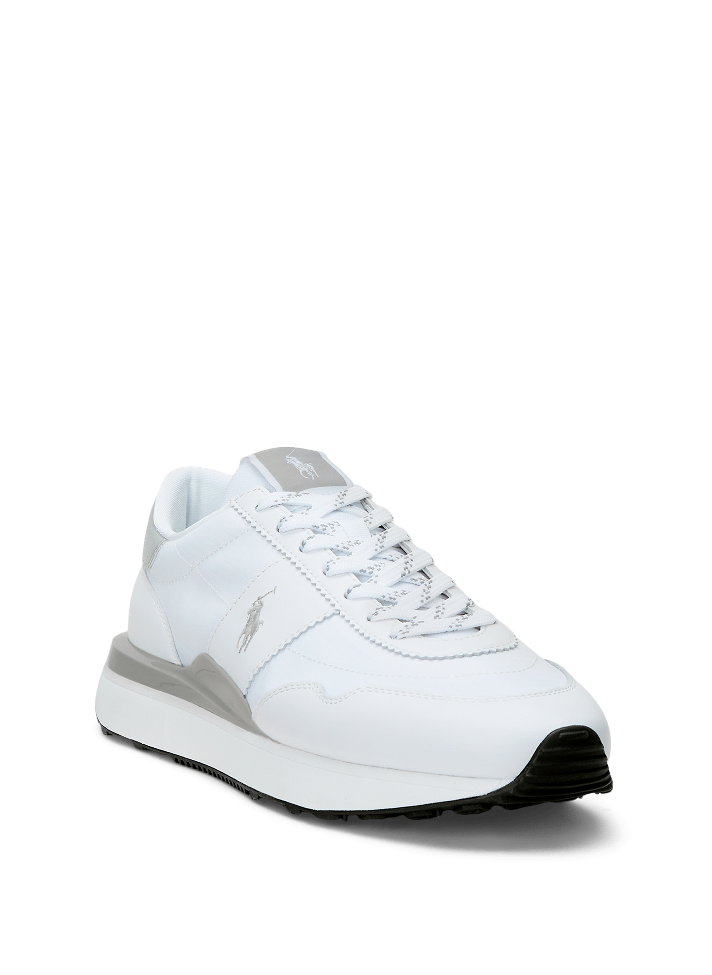 Mixed leather bi-material sneakers POLO RALPH LAUREN White