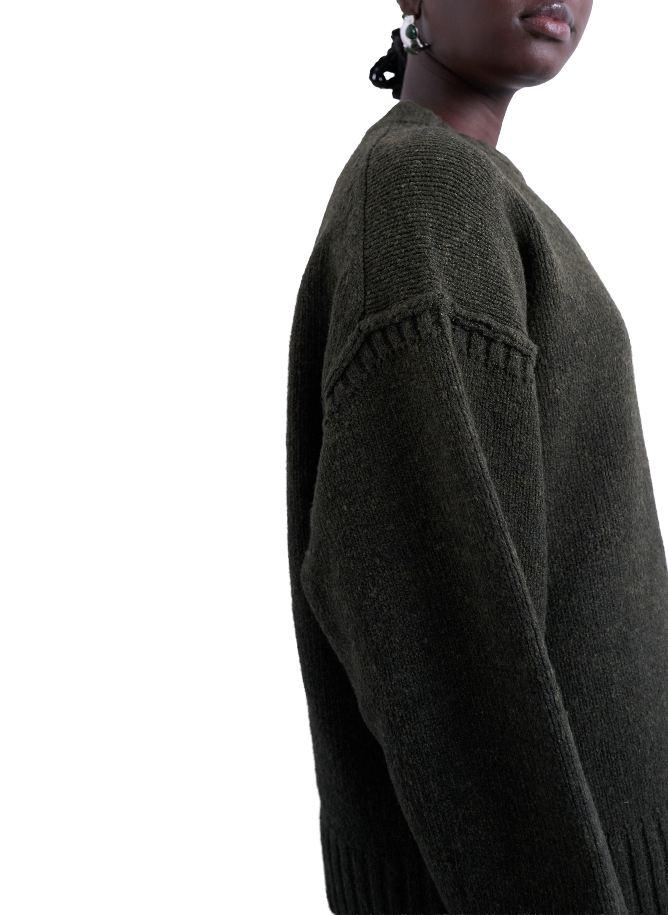 Pull ample uni TOPSHOP Kaki