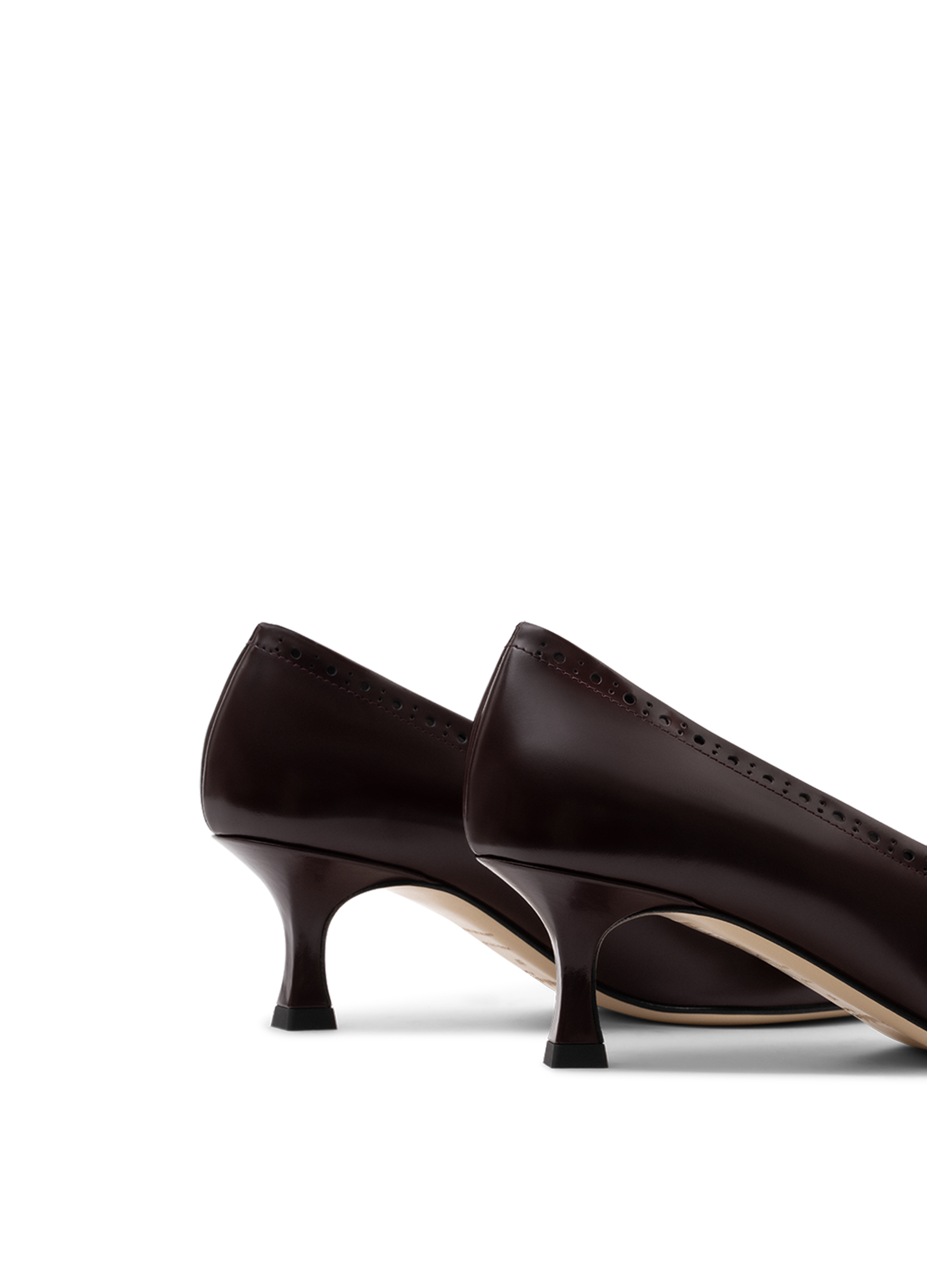 Escarpins faro en veau brossé PARALLELE Rouge