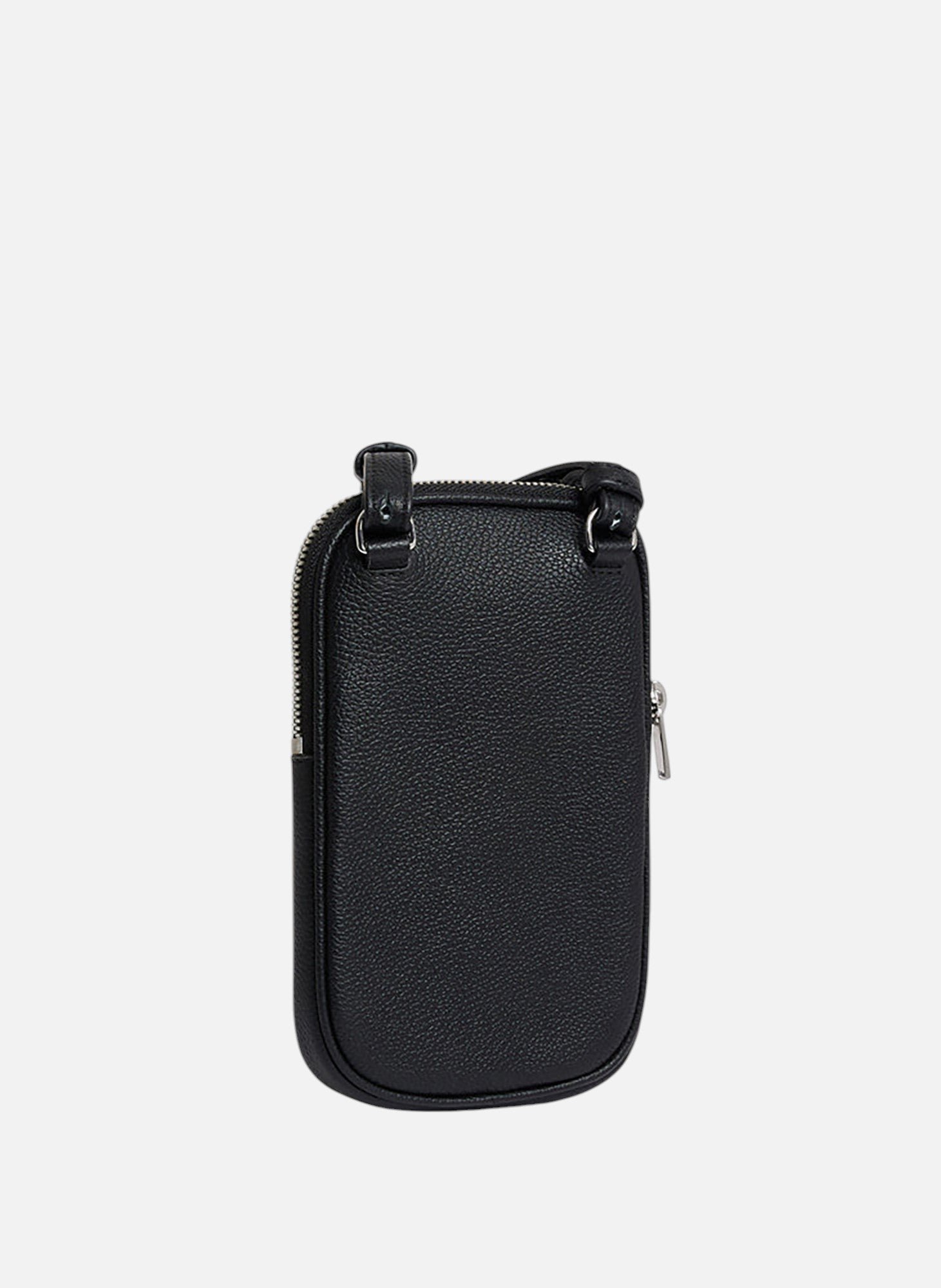 Etui téléphone en cuir grainé LE TANNEUR Noir