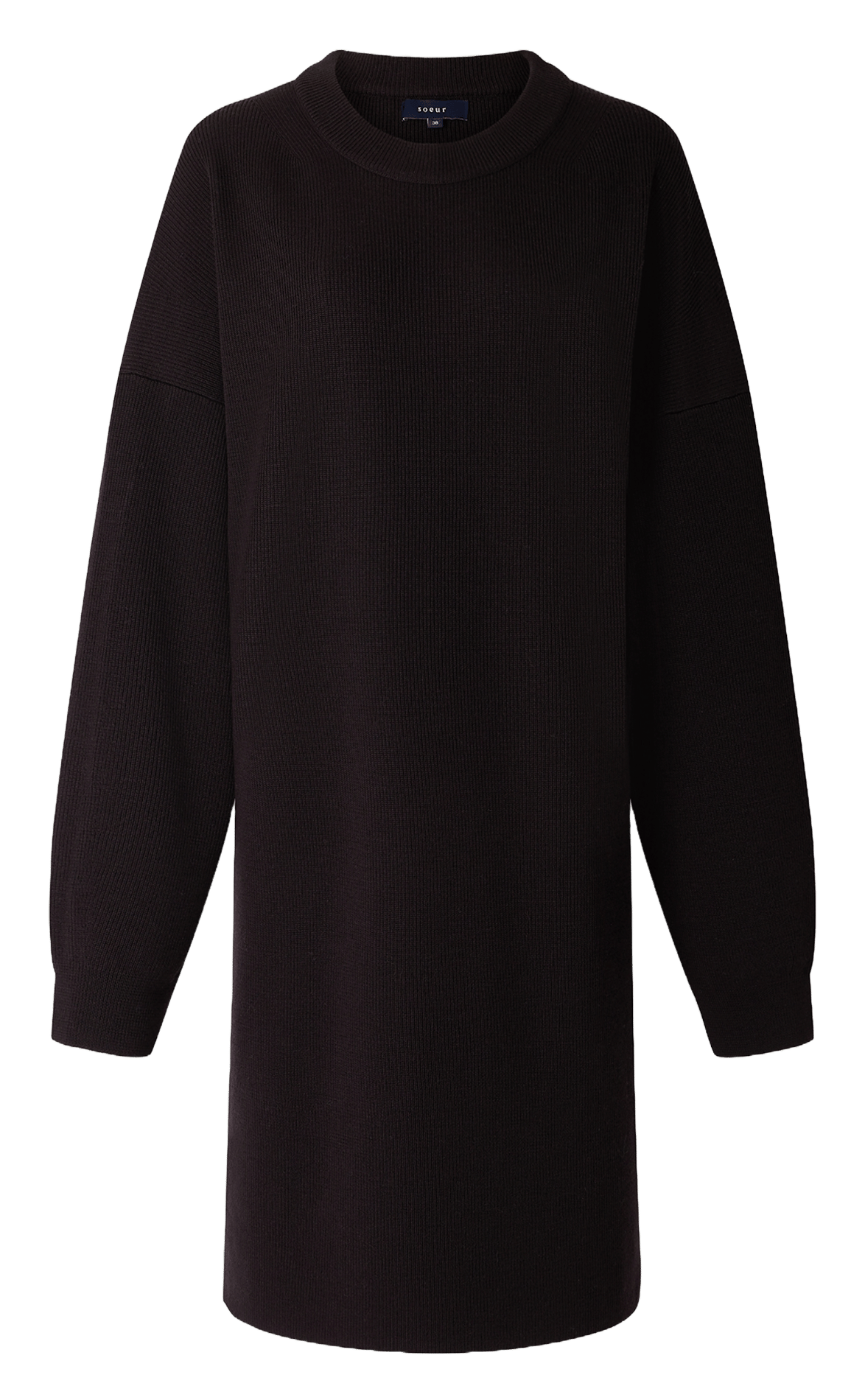 Robe pull col rond Falaise SOEUR Marron