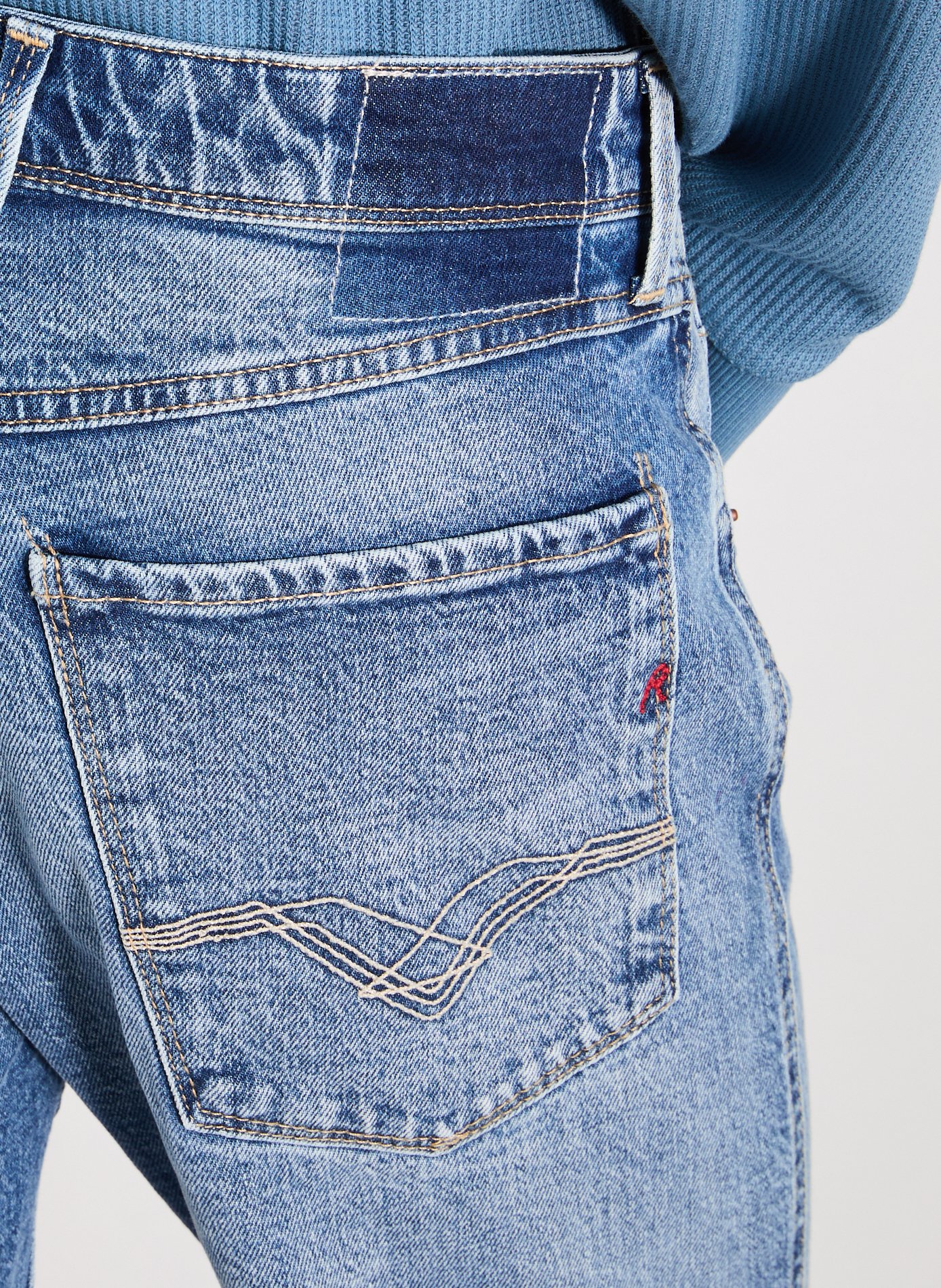 Jeans slim en coton mélangé REPLAY Bleu