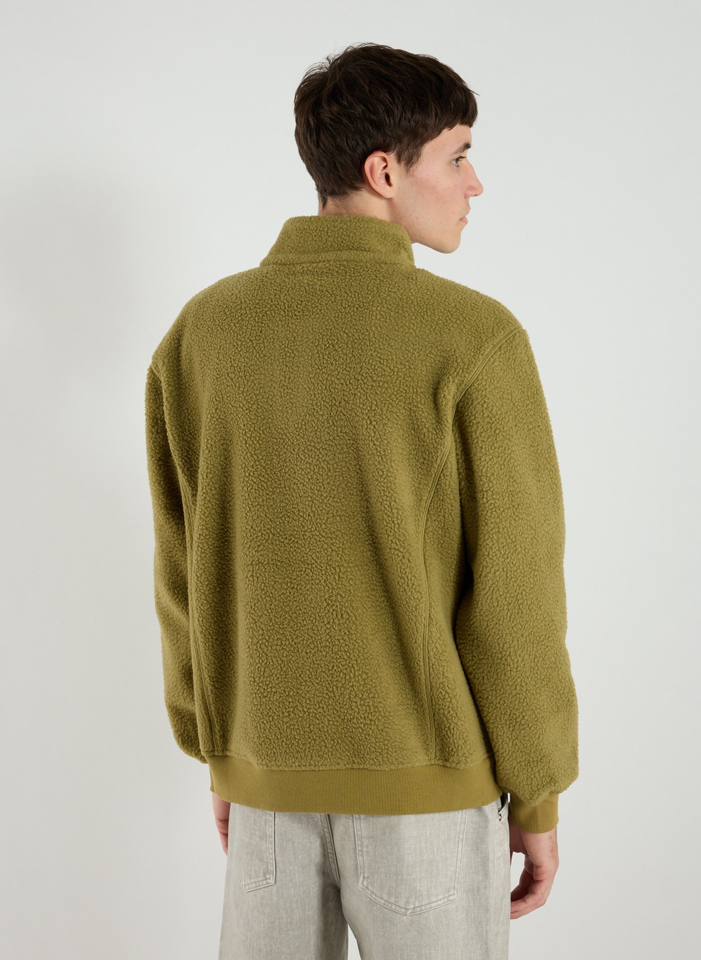 Straight zip-up sweatshirt FAGUO Green