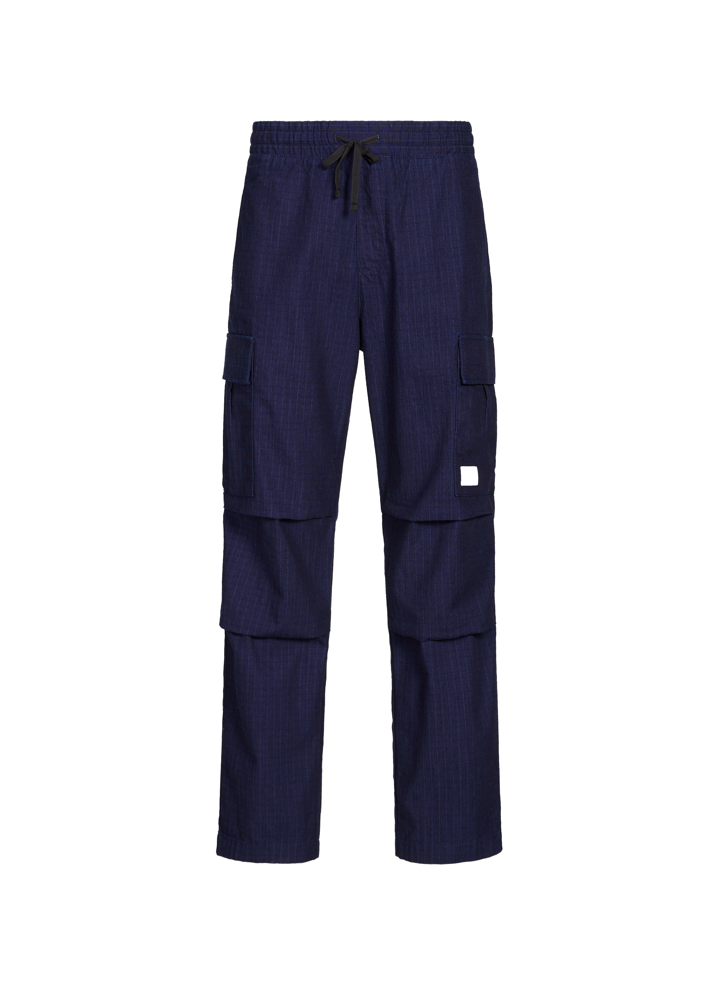 HUGO BLUE Pantalon cargo Relaxed en coton Bleu