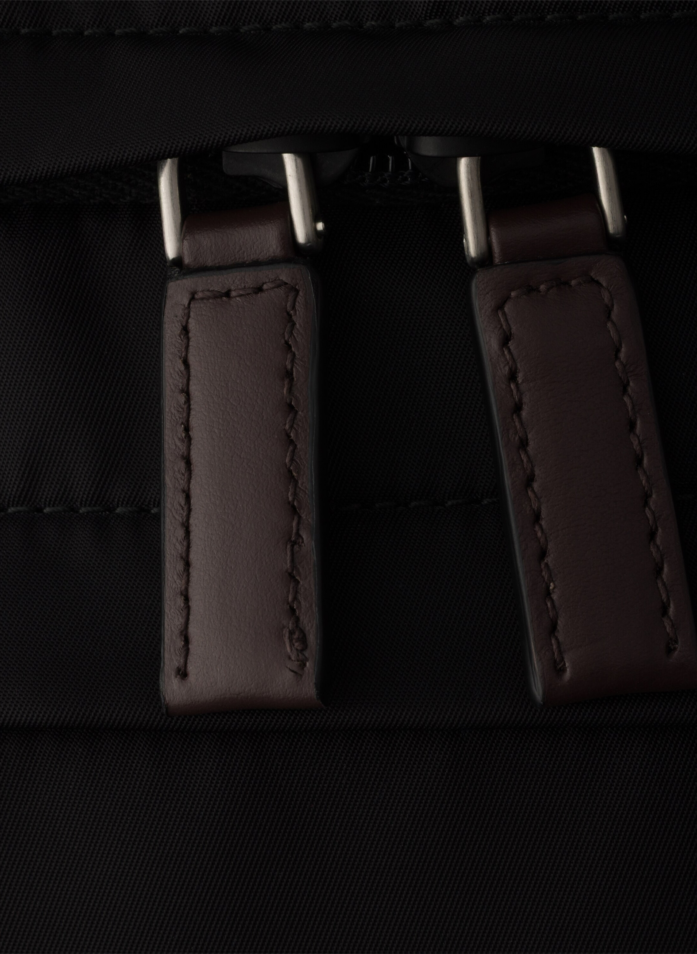 Sac à dos prada speedrock en re-nylon et cuir PRADA Noir