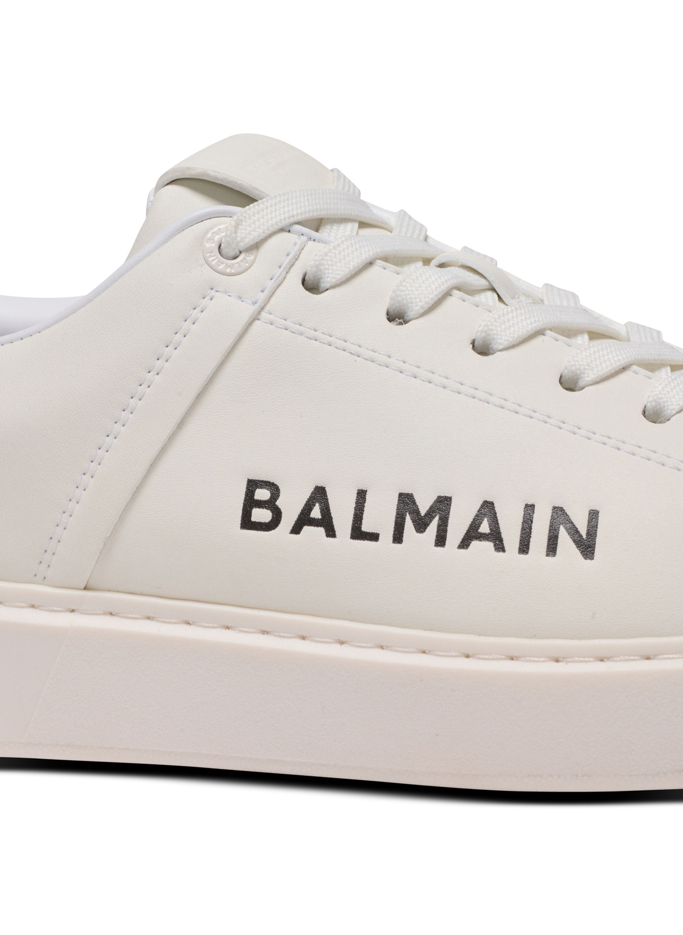 Baskets b-court en cuir de veau BALMAIN Blanc