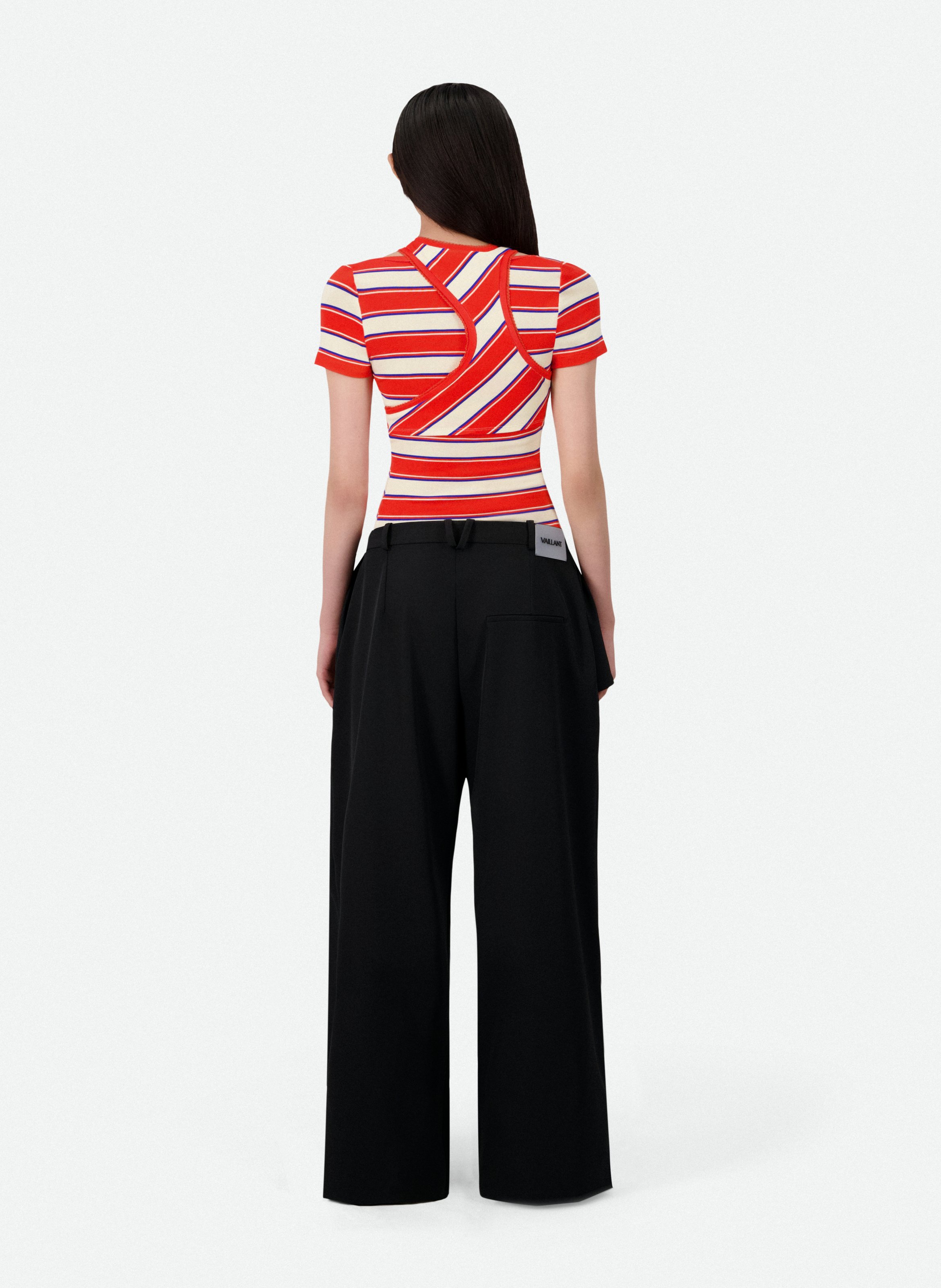 Top rayé croisé VAILLANT Rayé