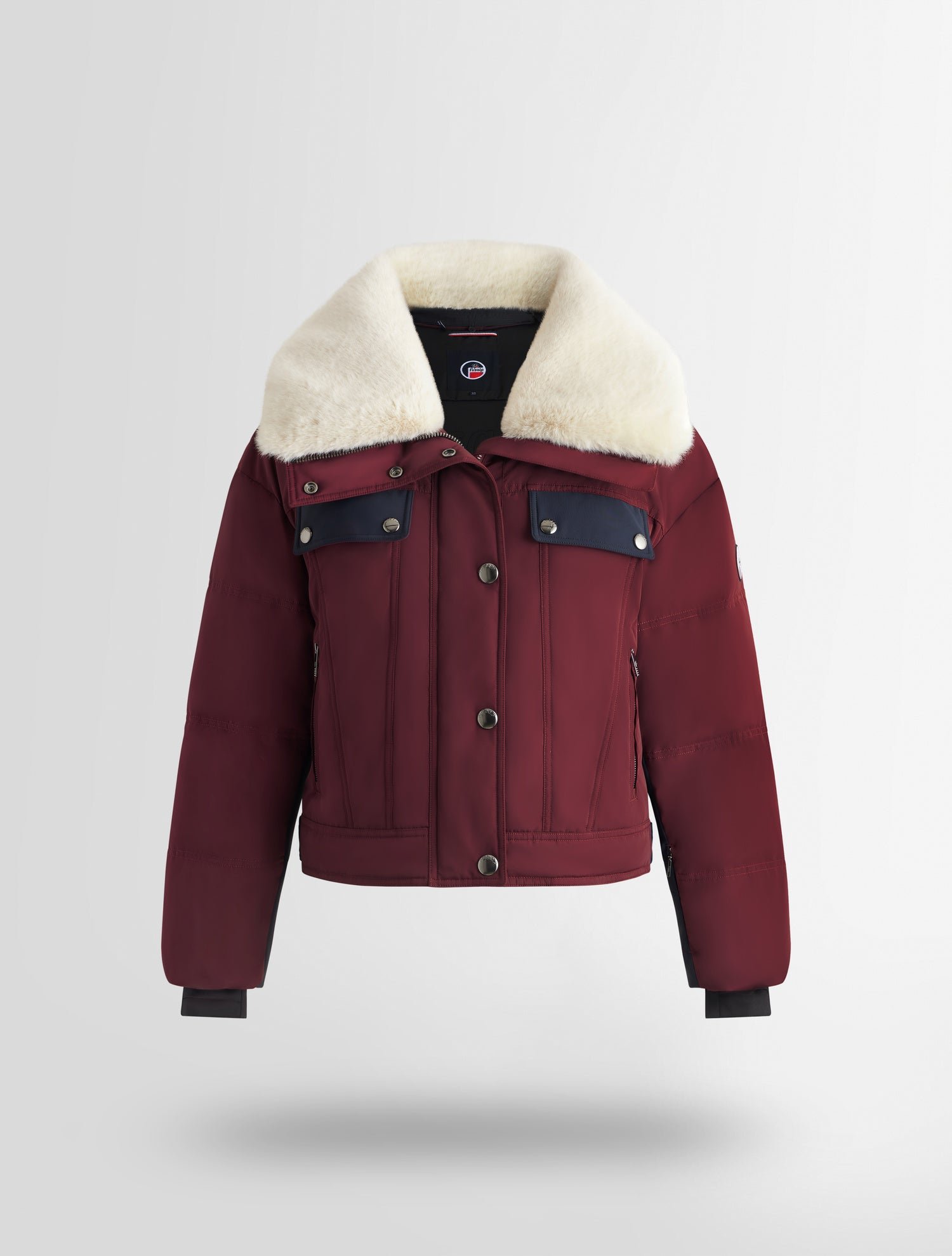 Blouson de ski lakki col panneau côtés FUSALP Rouge