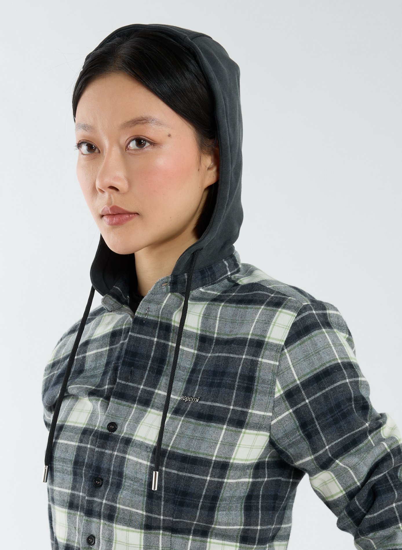 Oversized checkered cotton shirt COPERNI Multicolour
