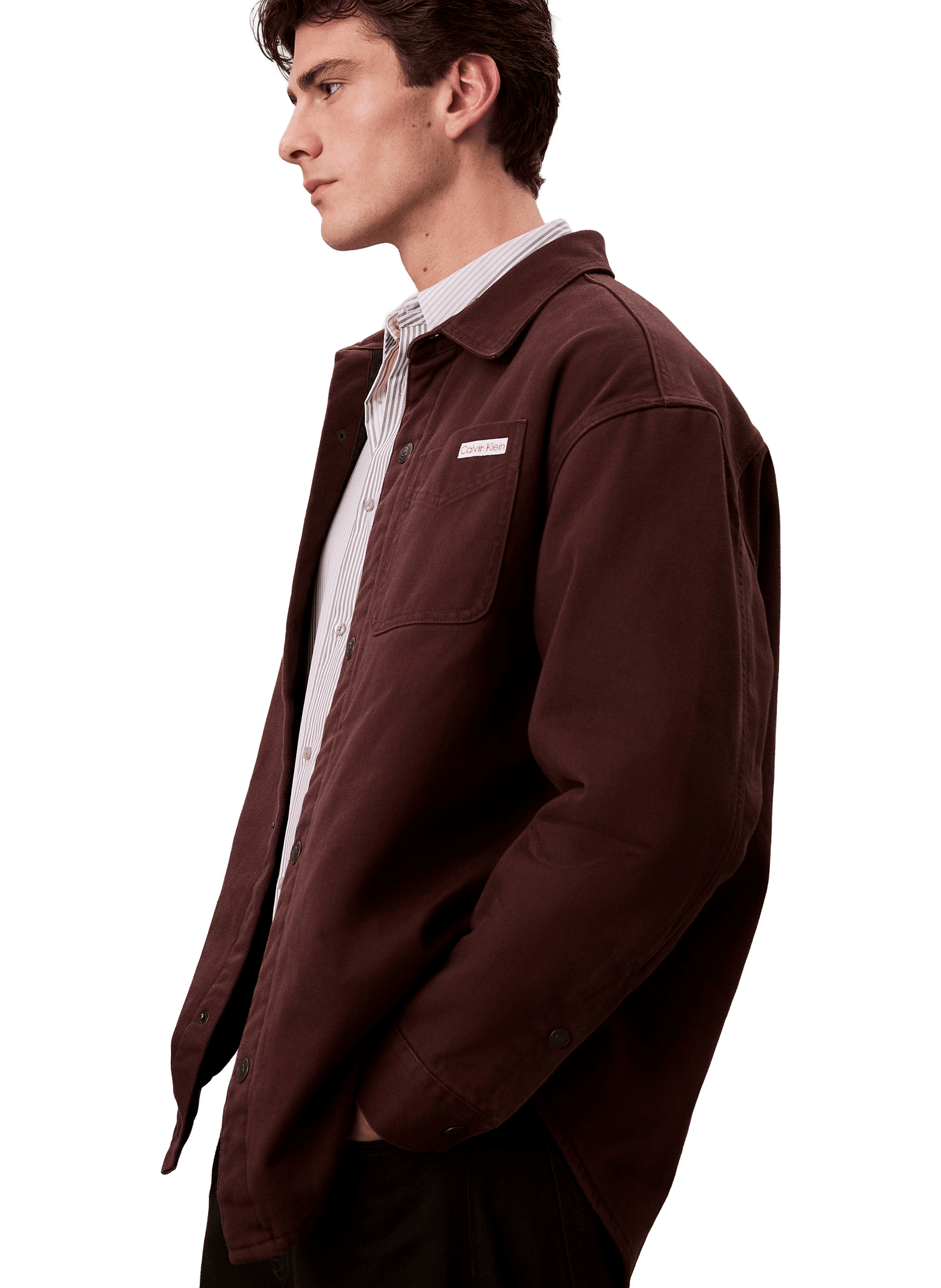 Cotton shirt CALVIN KLEIN Brown